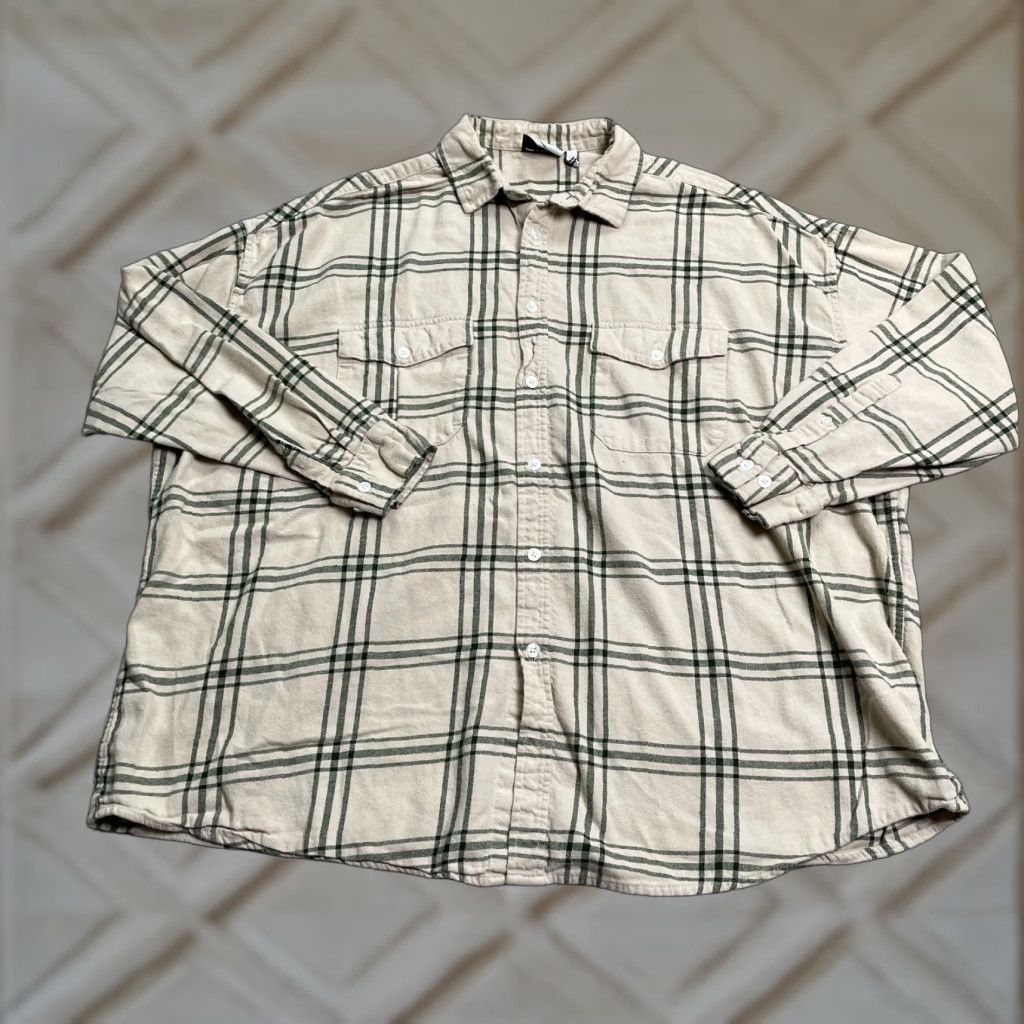 Asos ASOS Shirt Mens Large Brown Check Long Sleeve Button Down Cotton Relaxed Casual Shirt Size US L / EU 52-54 / 3 - 1 Thumbnail