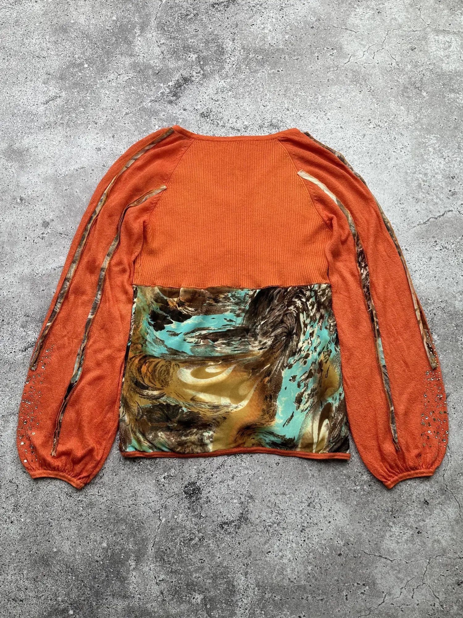 Vintage Vintage Printed Sweater C77(V624) Size M / US 6-8 / IT 42-44 - 6 Thumbnail