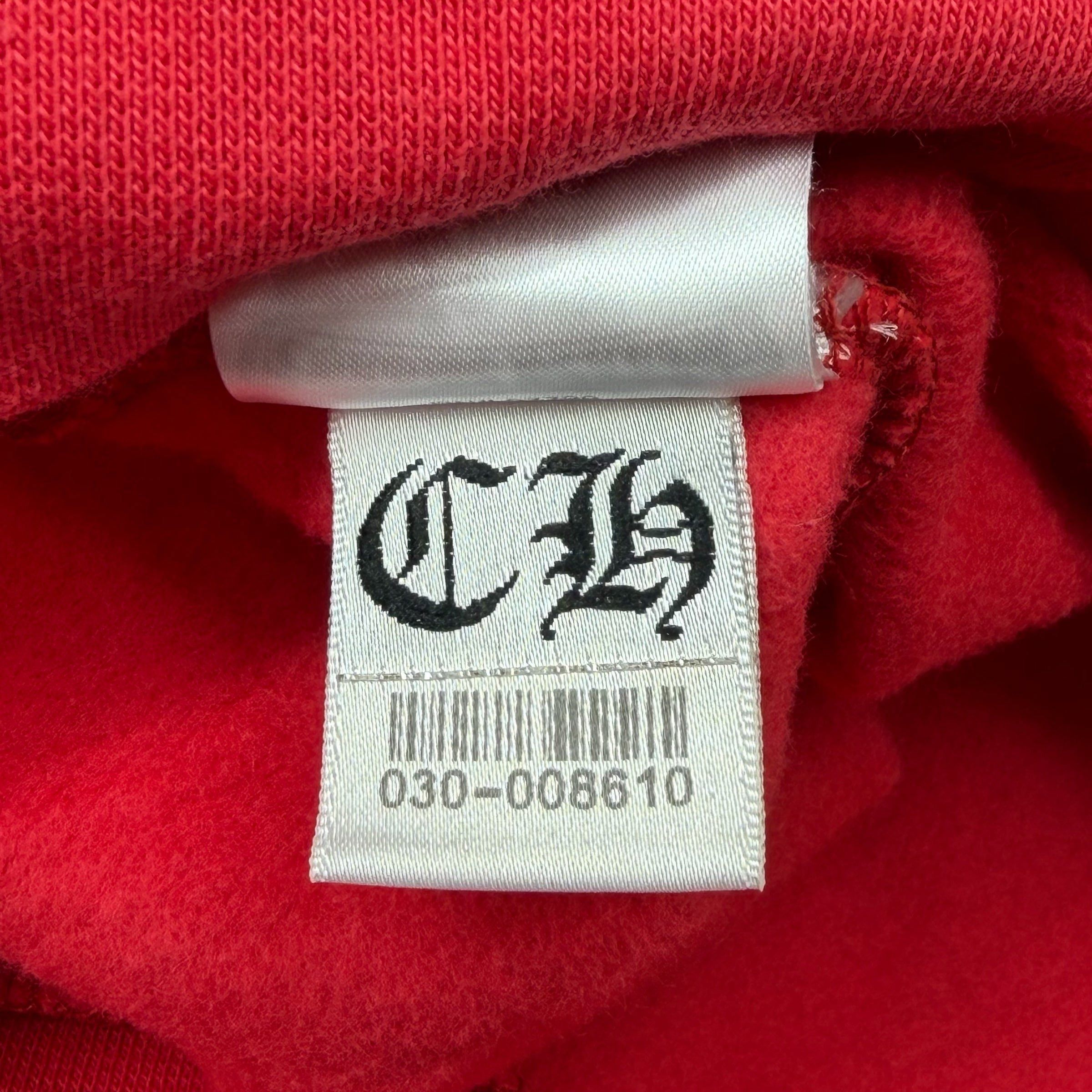 Chrome Hearts Chrome Hearts Red Scroll Logo Hoodie XXL Size US XXL / EU 58 / 5 - 8 Thumbnail