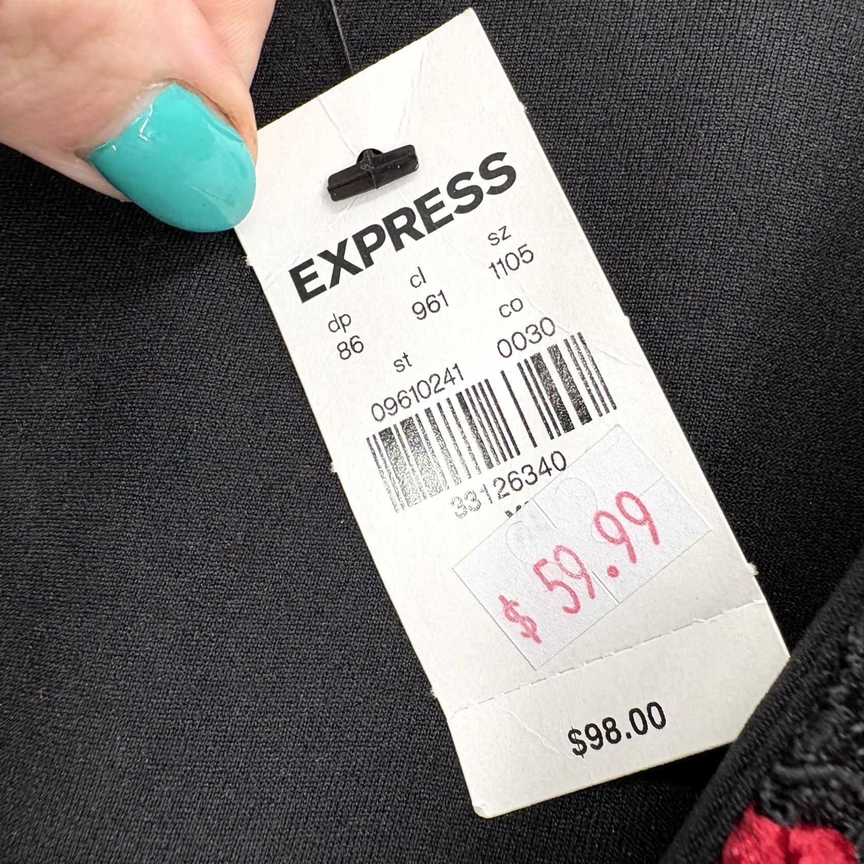 Express Express Bodysuit Womens XL Red Lace Floral Long Sleeve V Neck Embroidered NWT Size XL / US 12-14 / IT 48-50 - 5 Thumbnail