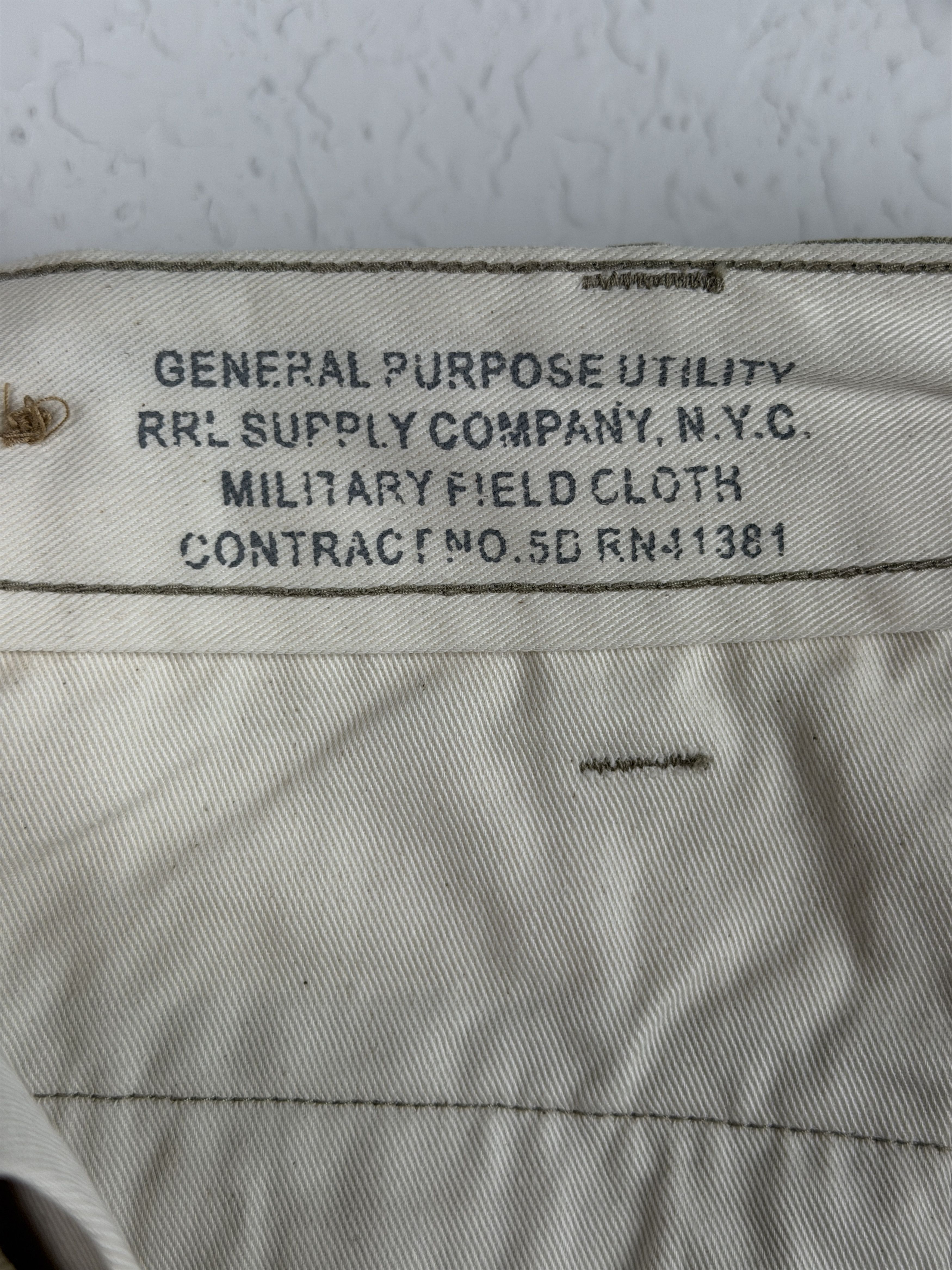 RRL Ralph Lauren Officer Distressed Herringbone Pant Size US 30 / EU 46 - 11 Thumbnail
