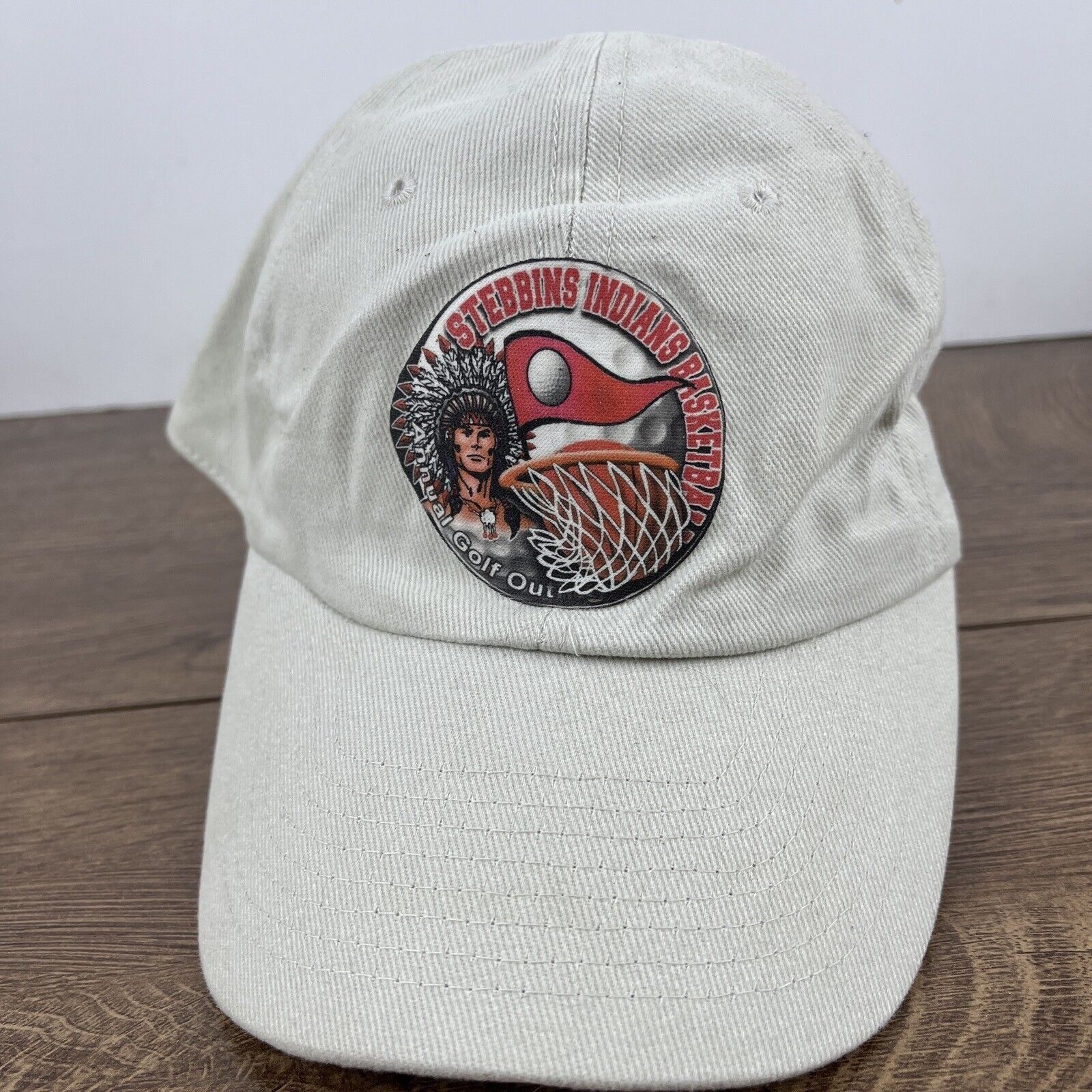 Other Stebbins Indians Basketball Hat Tan Brown Hat Adjustable Adu Size ONE SIZE - 3 Thumbnail
