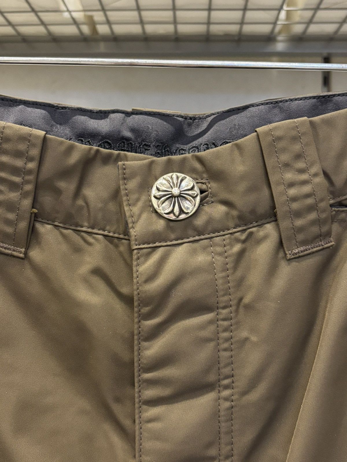 Chrome Hearts chrome hearts Pink patch brown nylon carpenter pants Size US 27 - 11 Thumbnail