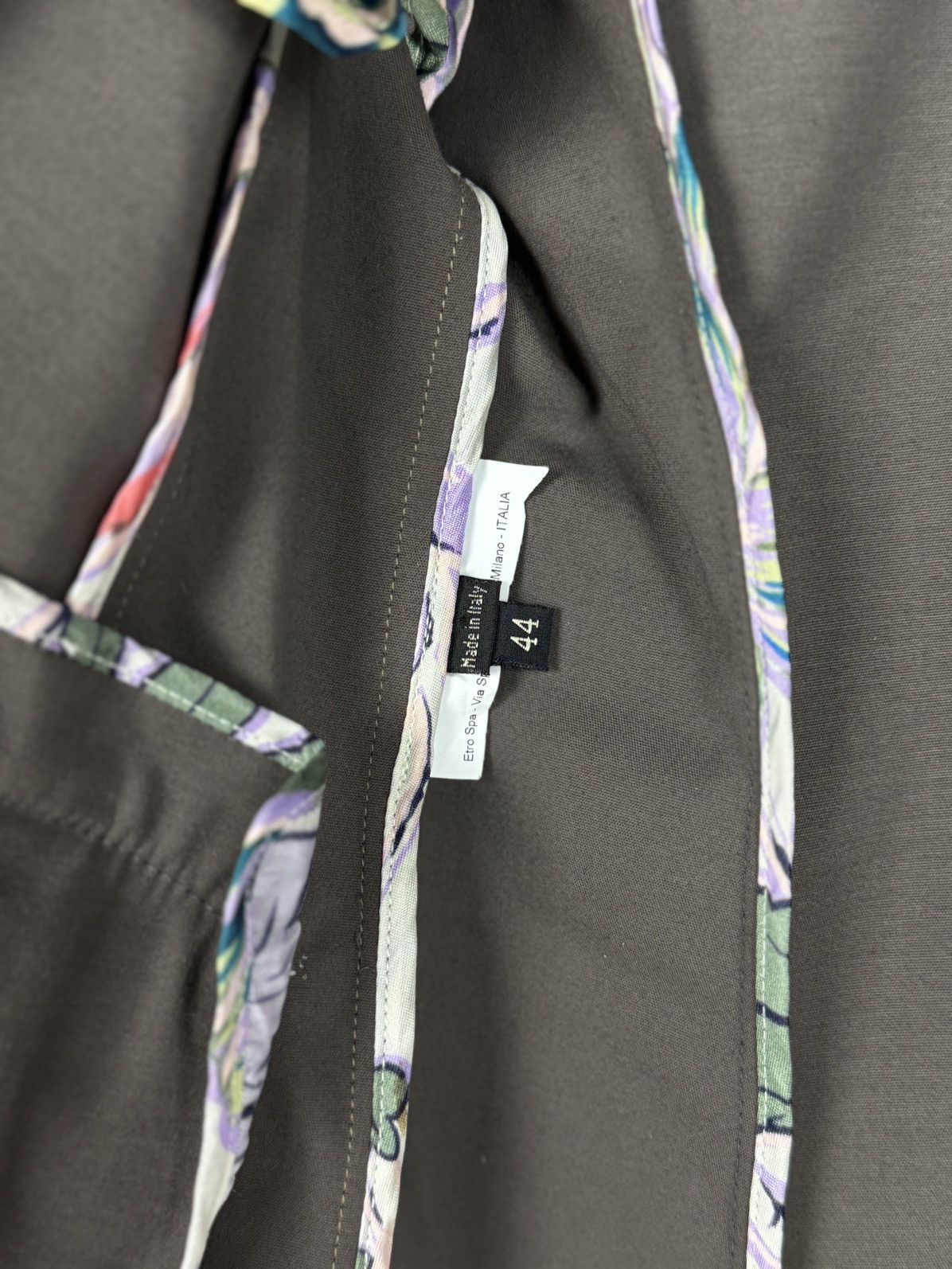 Etro Etro Milano Gray Classic Women’s Blazer Jacket Size M / US 6-8 / IT 42-44 - 16 Thumbnail
