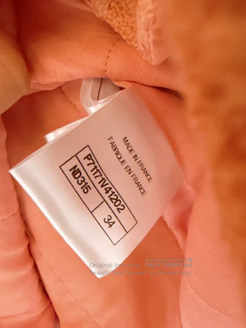 Chanel Chanel 21B Autumn and Winter Preview Salmon Four-pocket Ja Size XXS / US 00 / IT 34 - 7 Thumbnail