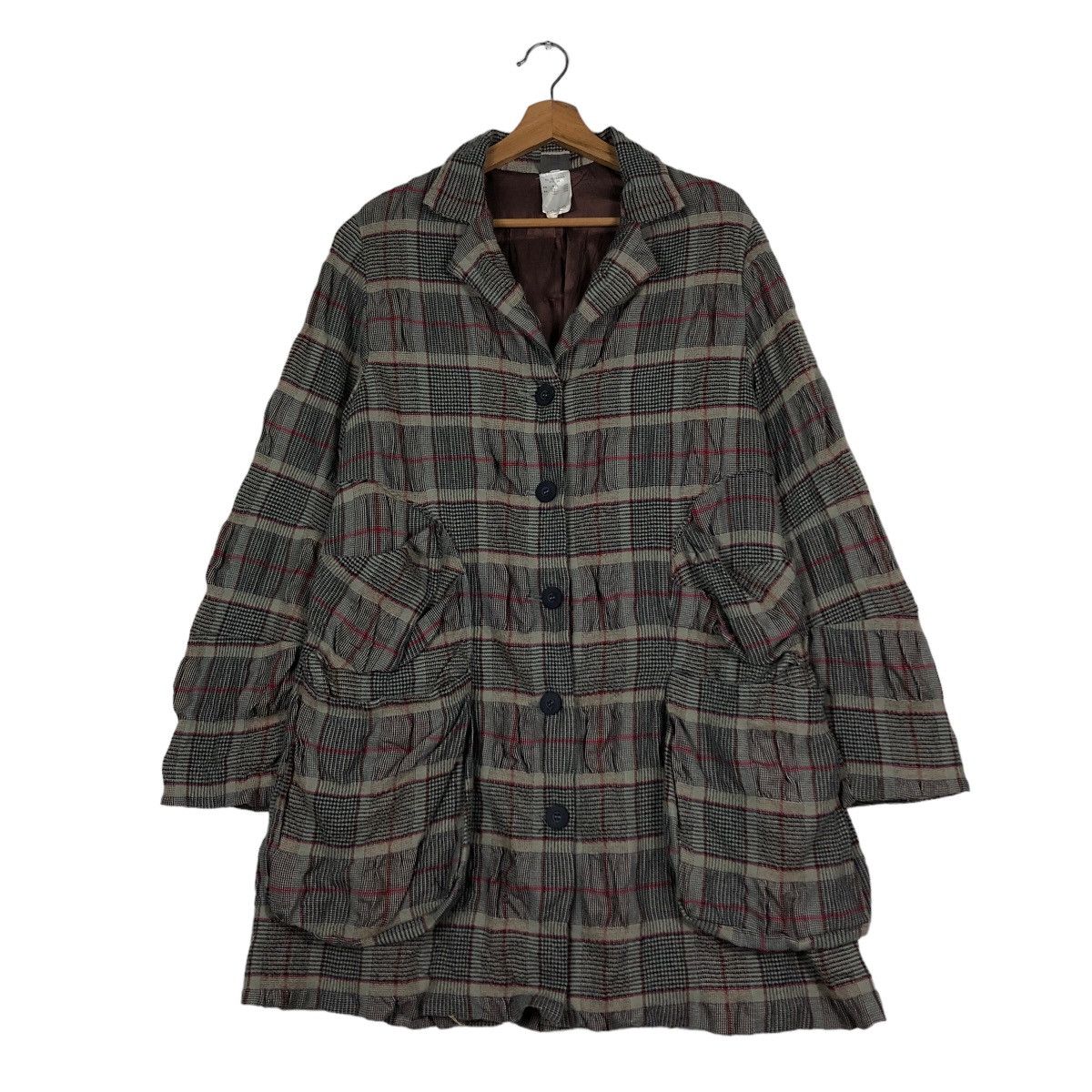 Vintage 🔥Vintage Lilith Plaid Wool Blend Chore Jacket Issey Miyake Size US M / EU 48-50 / 2 - 1 Thumbnail