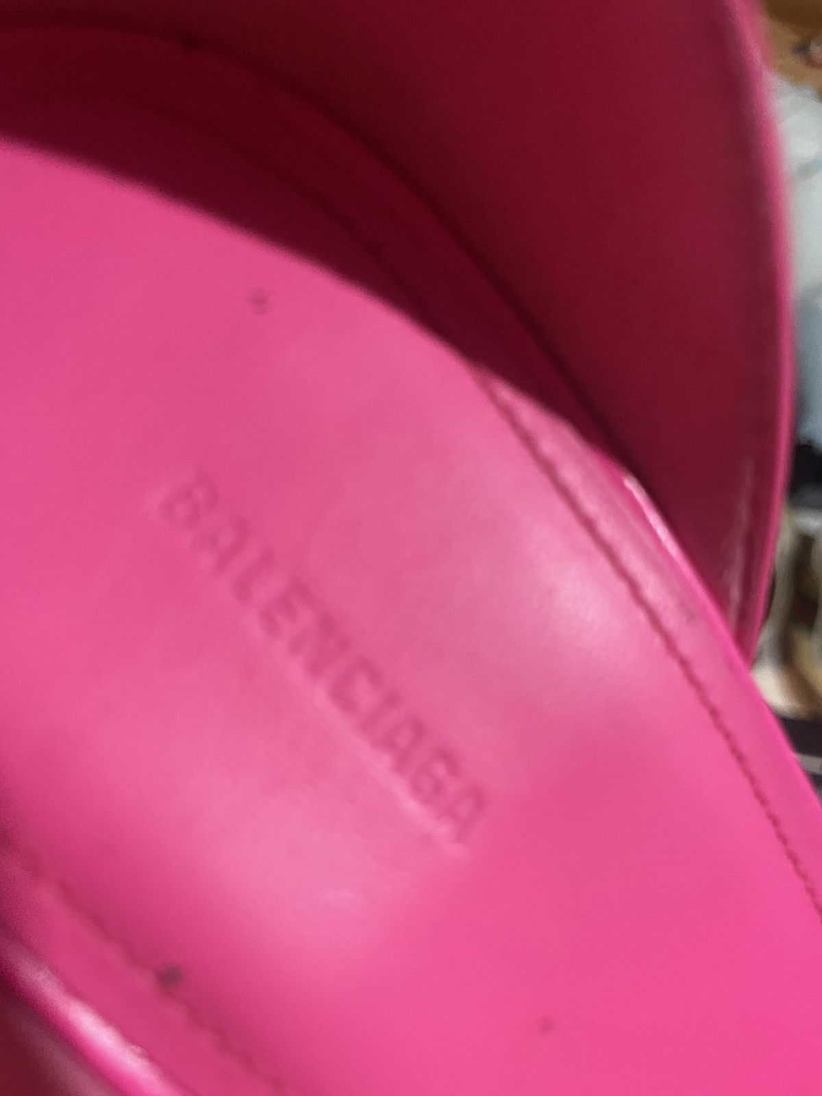 Balenciaga Balenciaga Womens Flou Pink Cagole Leather Studded Stiletto Size US 8.5 / IT 38.5 - 12 Thumbnail