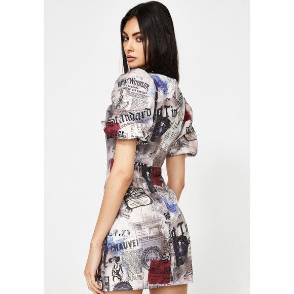 Jaded London Jaded London Newspaper Dress 💃🏻♥️ Size S / US 4 / IT 40 - 3 Thumbnail