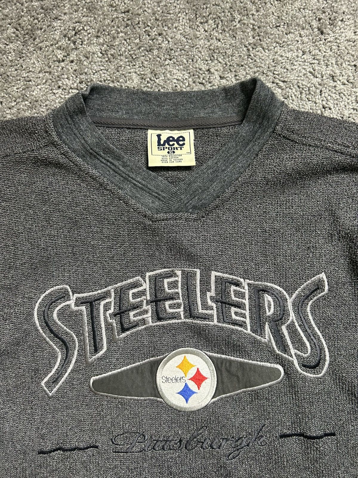 Lee Vintage 90s Lee Sport Pittsburgh Steelers NFL Sweater Size US XL / EU 56 / 4 - 2 Thumbnail