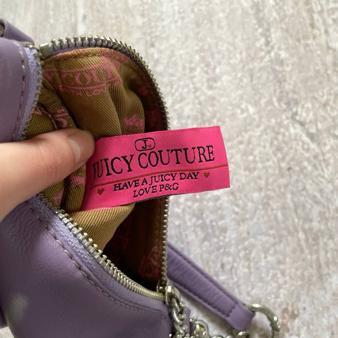 Juicy Couture VINTAGE Y2K JUICY COUTURE RARE LEATHER MINI BAG DITCH HIM Size ONE SIZE - 10 Thumbnail