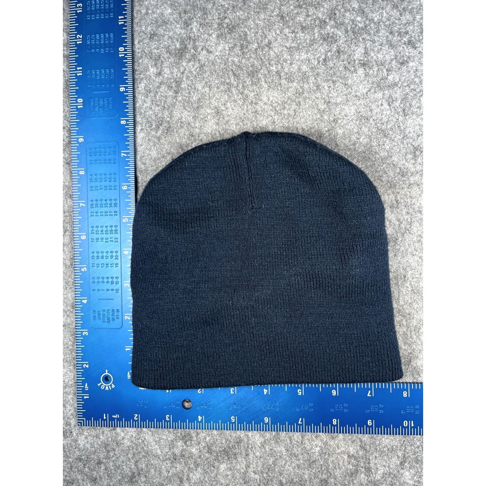 Vintage KC Caps Beanie Unisex One Size Blue Knit Doc Johnson Logo Stretch Winter Hat Cap Size ONE SIZE - 4 Thumbnail