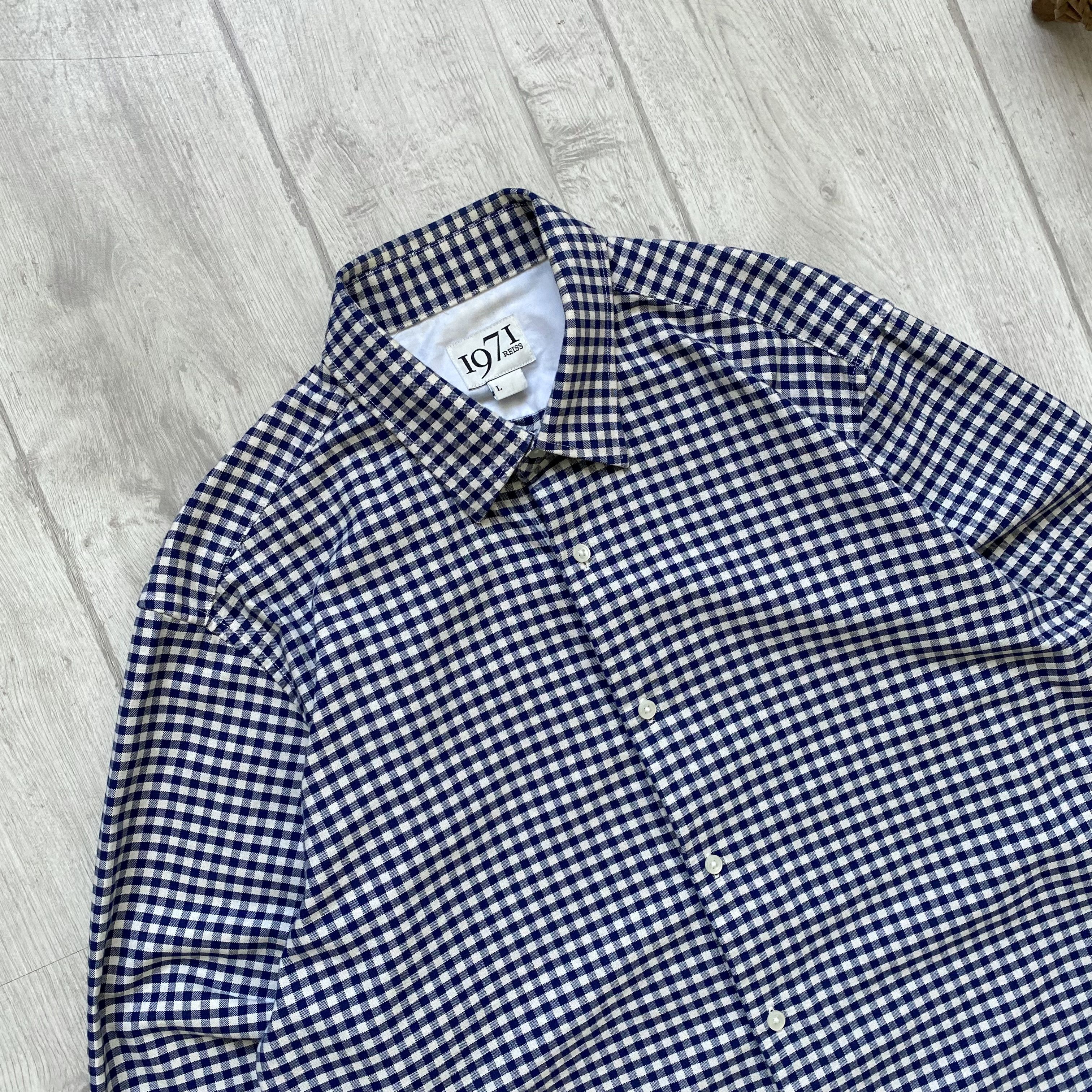 Reiss 👔 Luxury Reiss Shirt Button Up cotton Size US L / EU 52-54 / 3 - 2 Thumbnail