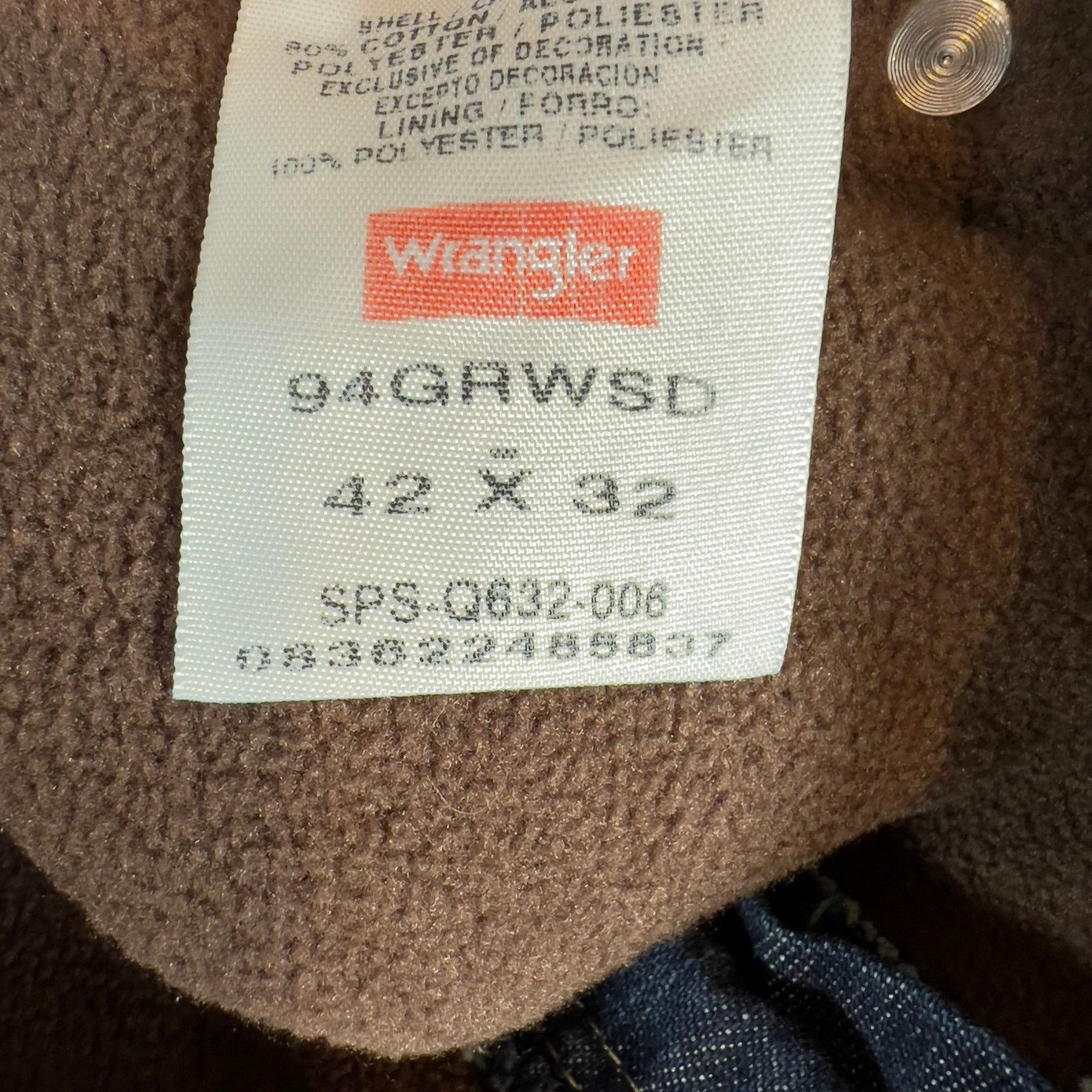 Wrangler Wrangler Fleece Lined Carpenter Jean Vintage W42xL32 Dark Size US 42 / EU 58 - 13 Thumbnail
