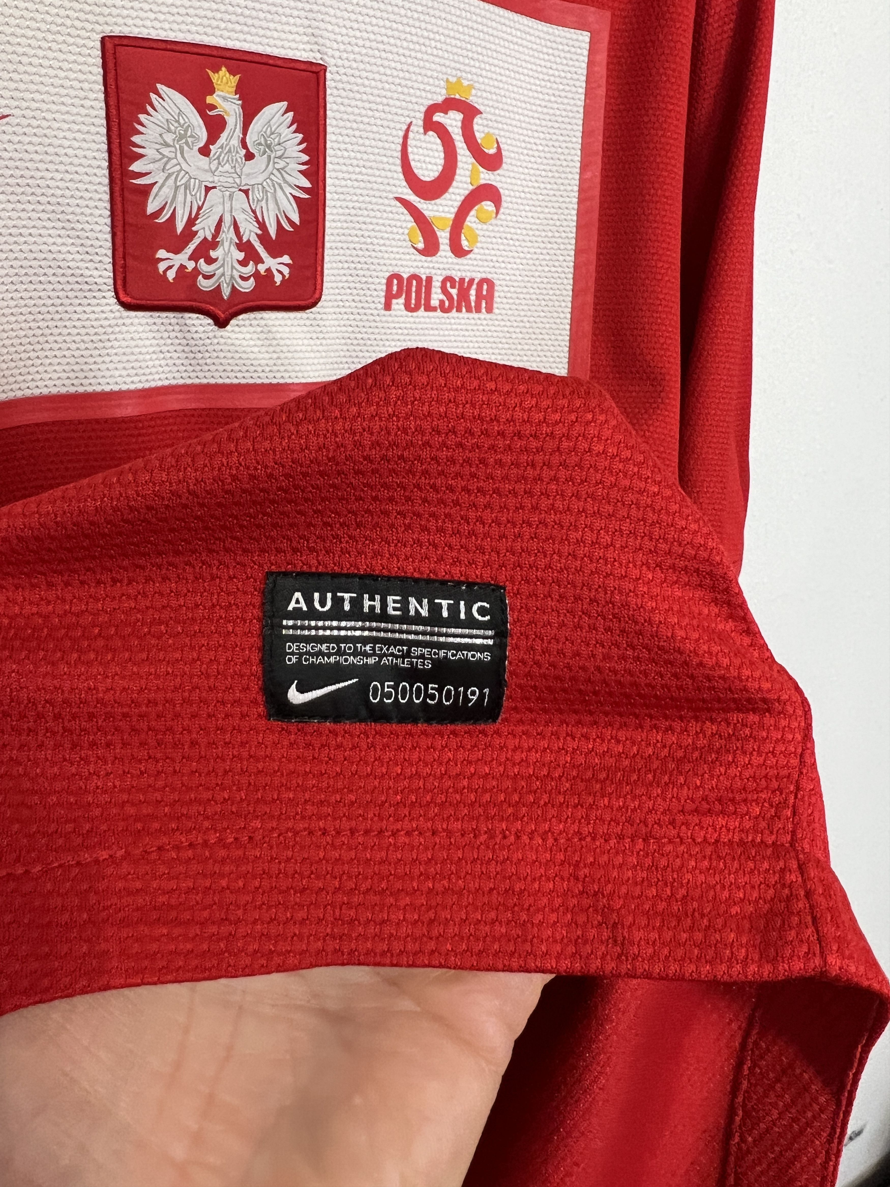Nike Poland Away football shirt 2012 Soccer Jersey Trikot Rare Size US XL / EU 56 / 4 - 4 Thumbnail