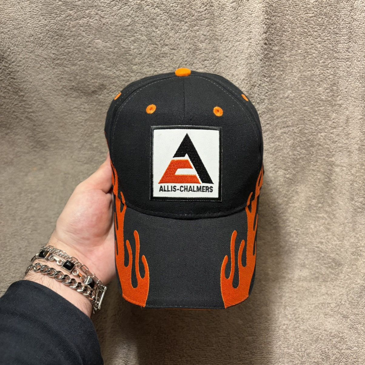 Vintage Vintage Allis Chalmers Flame Hat Embroidered Logo Skater Y2K Size ONE SIZE - 2 Thumbnail