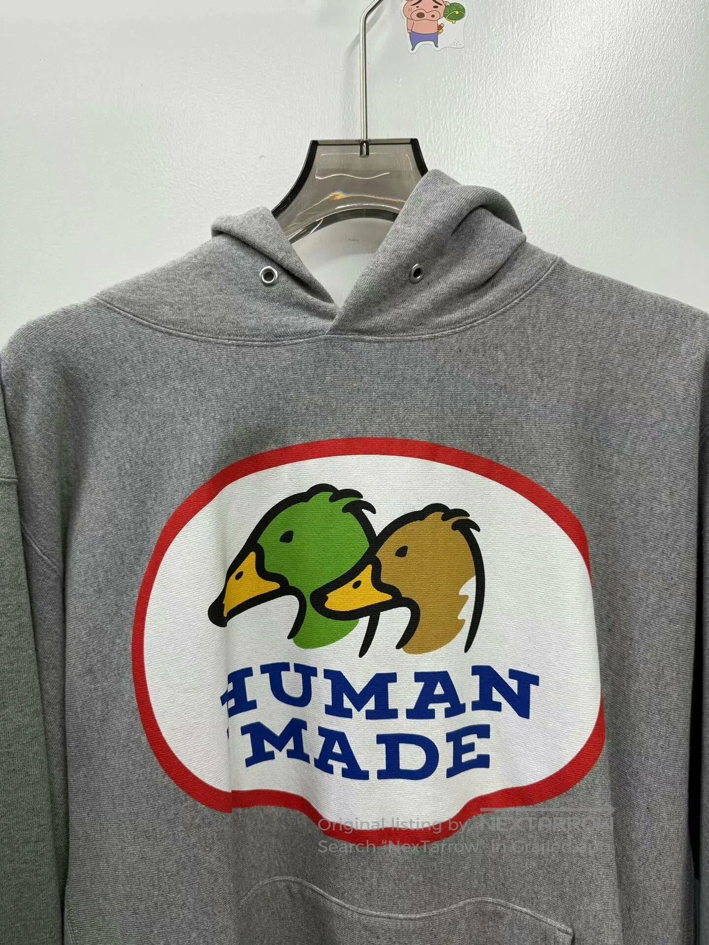 Anonymous Club humanmade grey hoodie with classic duck print. Size US XXL / EU 58 / 5 - 2 Thumbnail