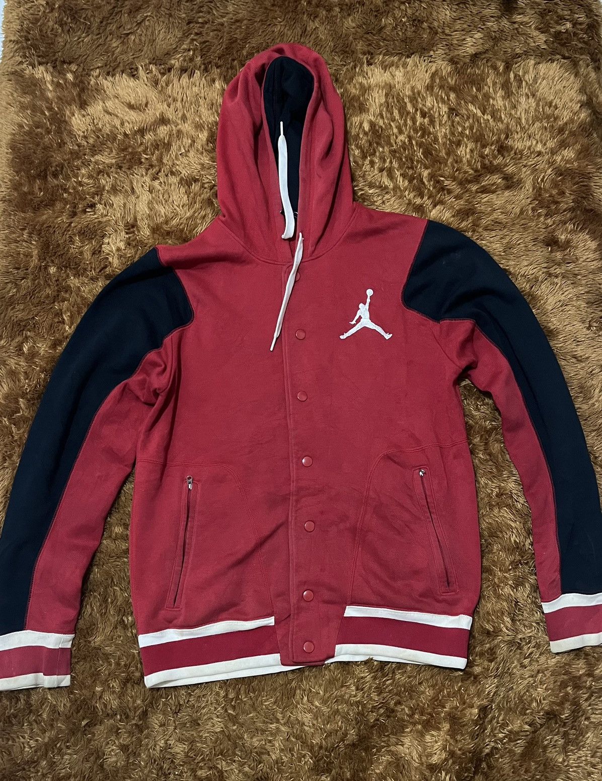 Mens 'air jordan varsity hoodie jacket sale