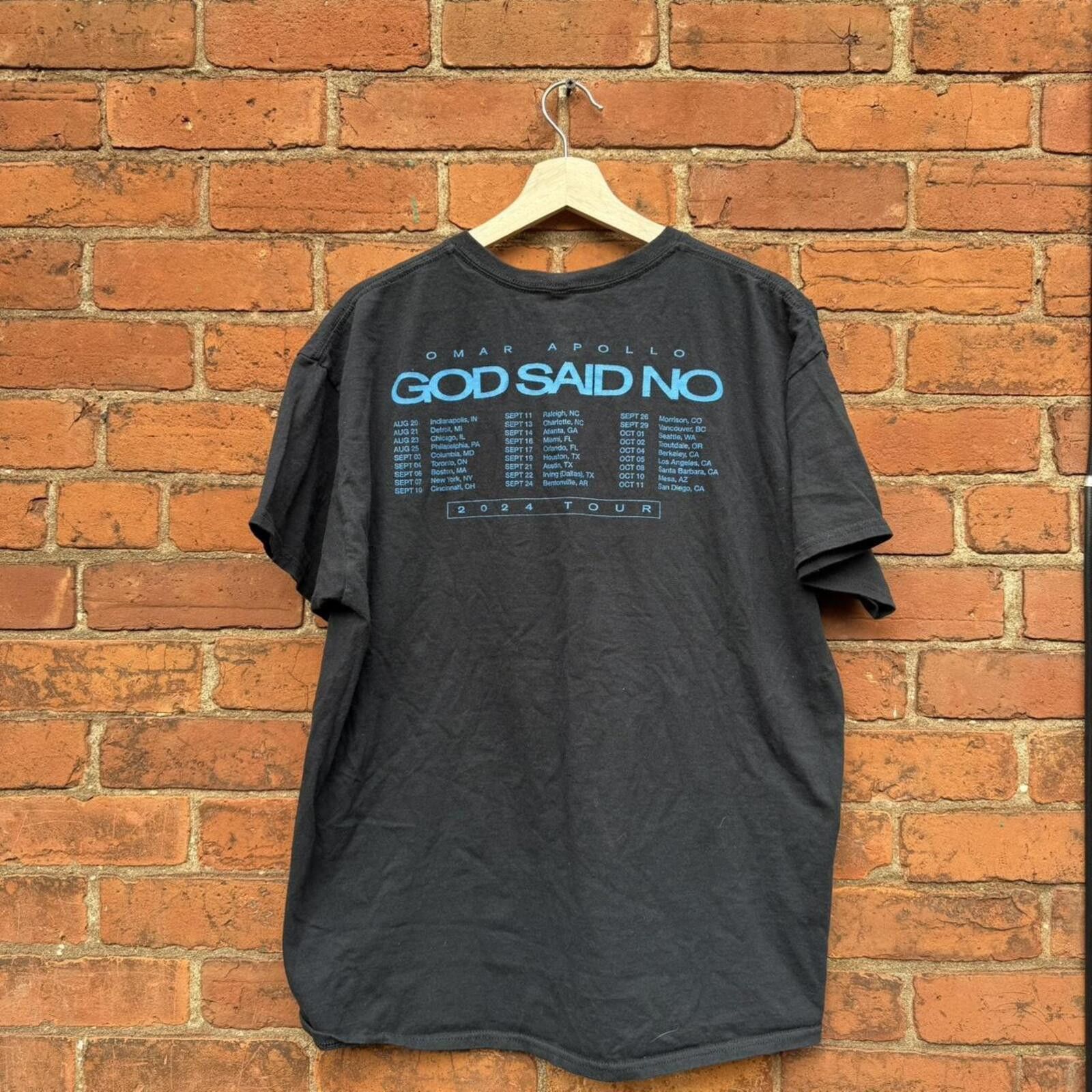 Other Omar Apollo god said no tour t shirt 2024 XL Size US XL / EU 56 / 4 - 4 Thumbnail
