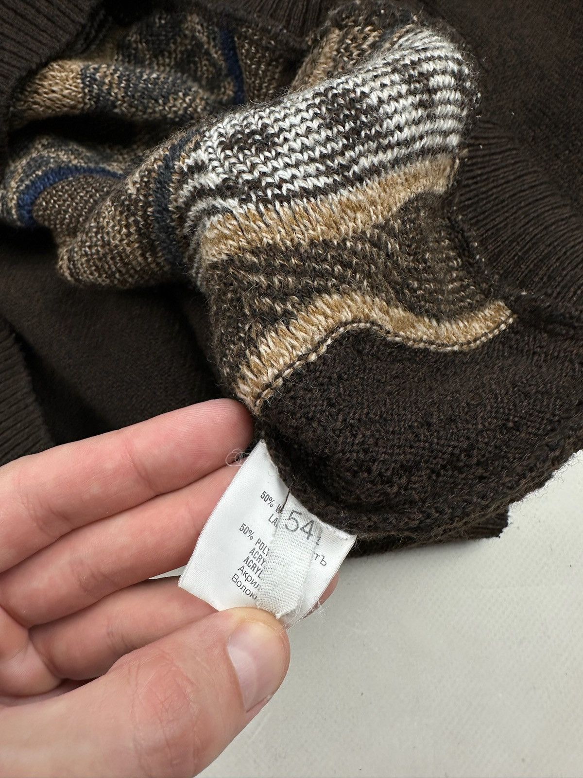 Japanese Brand × Vintage Vintage Coogi Style Boxy Knit Sweater M-L Size US L / EU 52-54 / 3 - 11 Thumbnail
