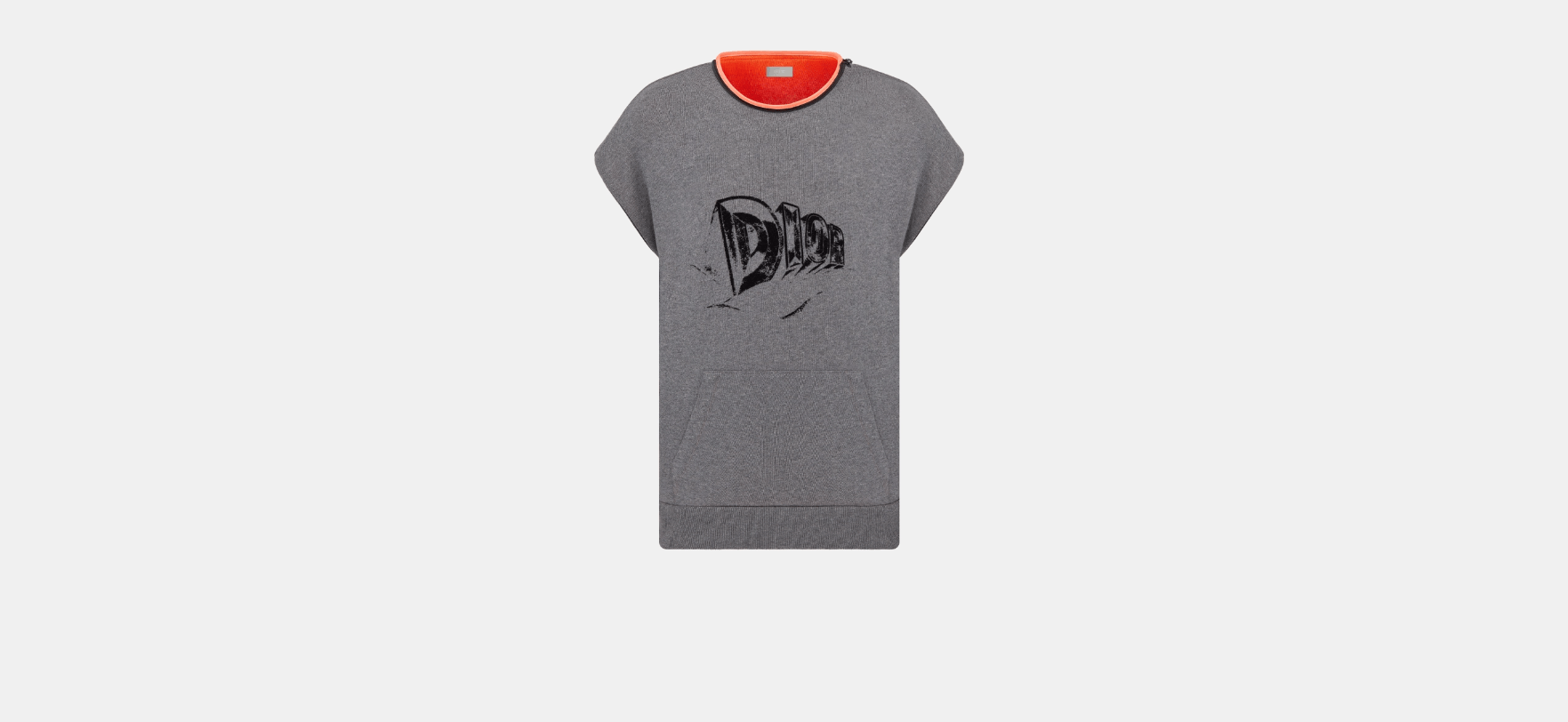 Dior o1w1db10824 Oversized Hooded Sweatshirt in Gray Size US XXL / EU 58 / 5 - 4 Thumbnail