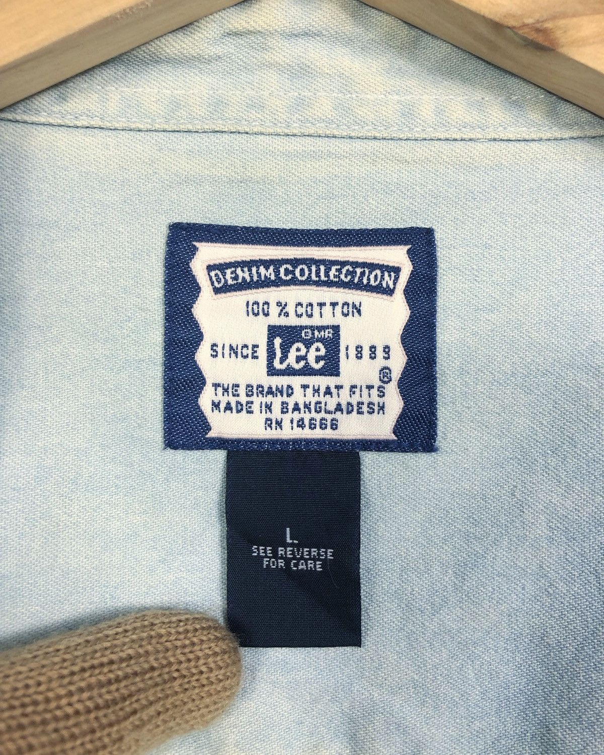 Lee Rare Vintage Lee X Union Made INCA Denim Button Ups Shirt Size US L / EU 52-54 / 3 - 8 Thumbnail