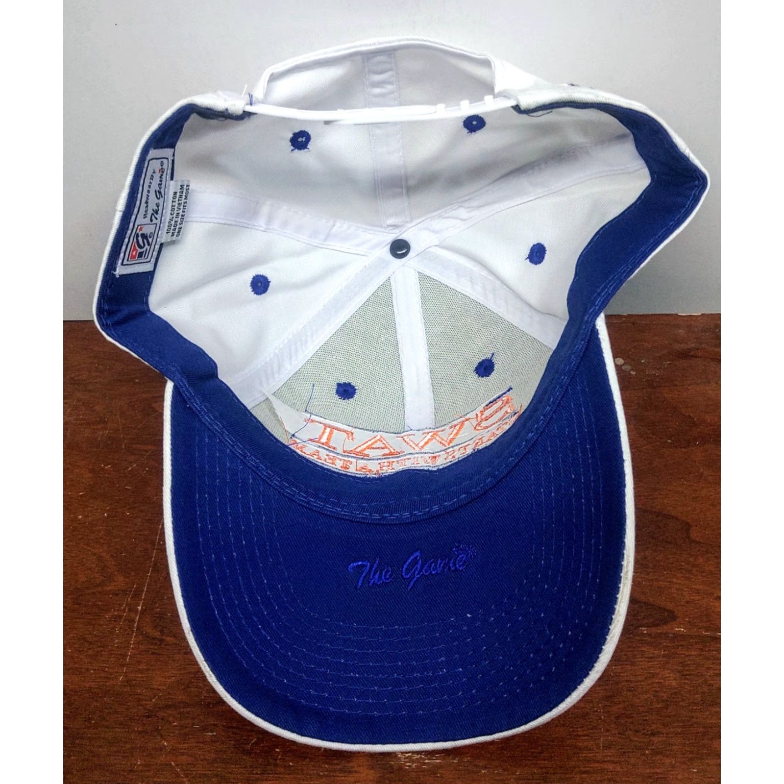 Vintage VINTAGE The Game S.W.A.T. White Hat Baseball Cap Casual Adjustable Cotton Twill Cap Men’s Sports University Outdoor Lightweight Breathable Size ONE SIZE - 7 Thumbnail