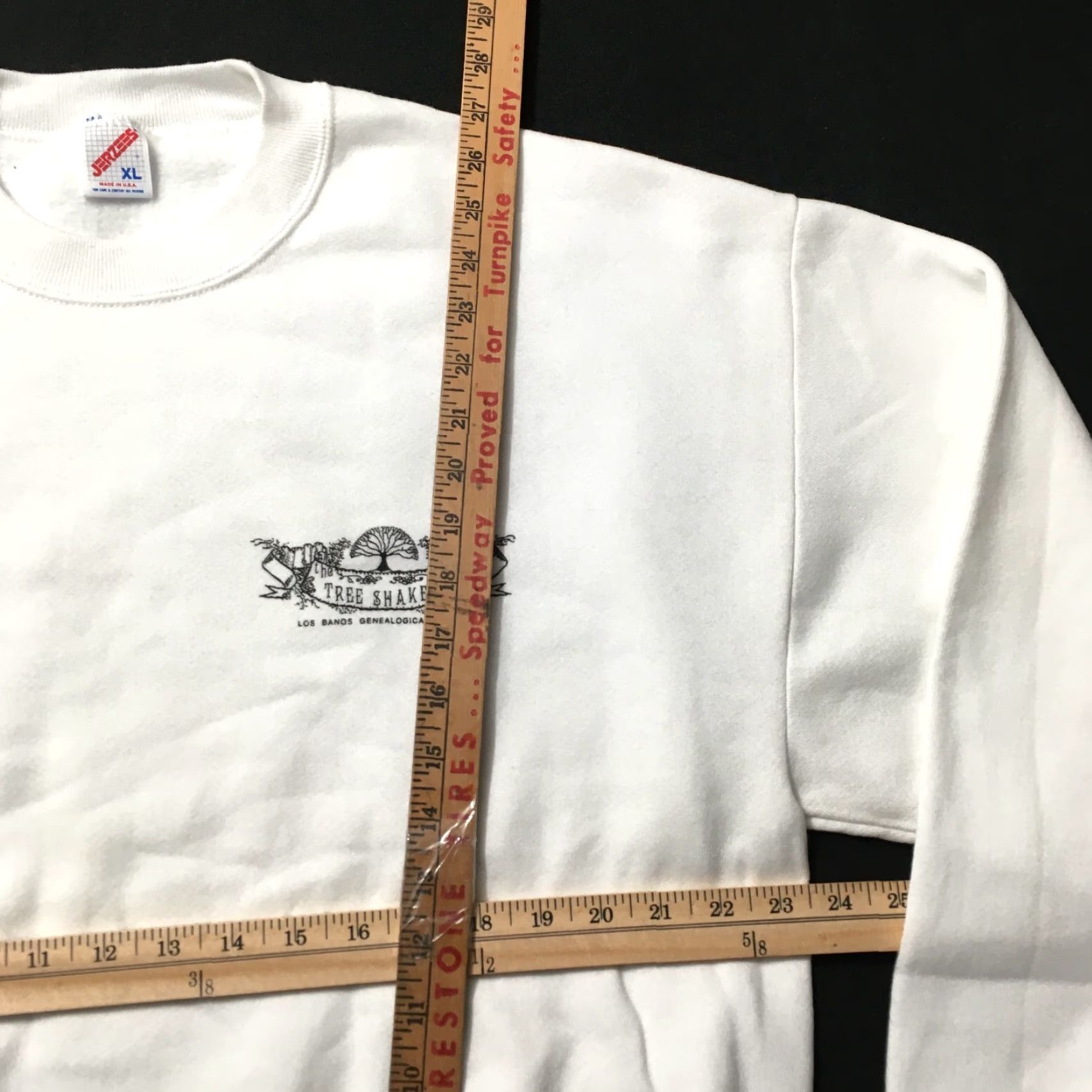 Jerzees VINTAGE Jerzees Sweatshirt XL White Crewneck 90s Mens Pullover Heavyweight Regular Cotton Blend Size XL Size US XL / EU 56 / 4 - 3 Thumbnail