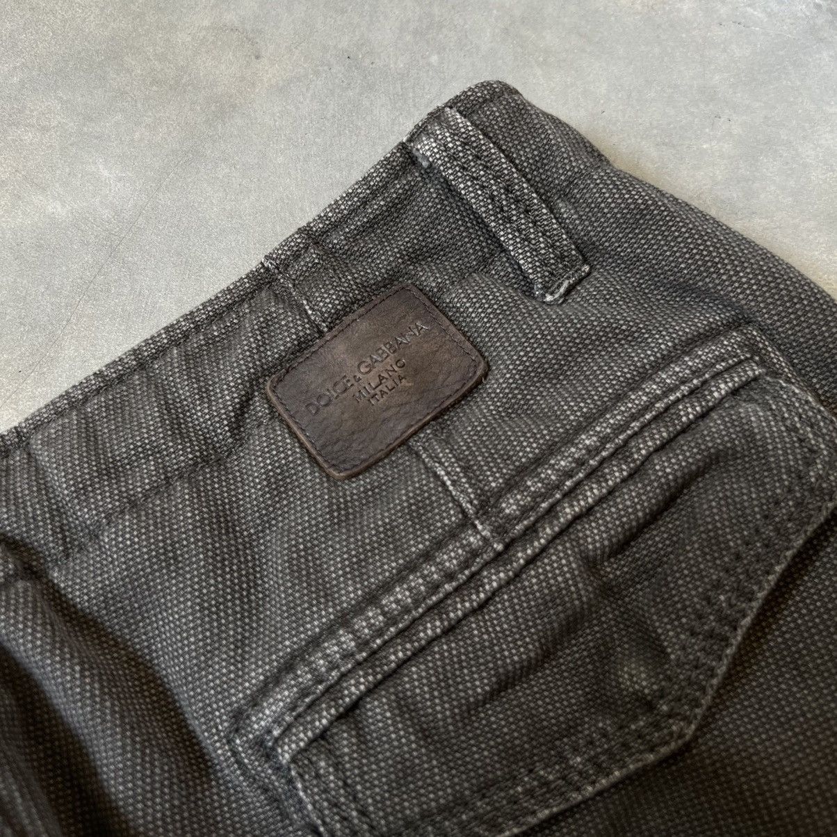 Dolce & Gabbana Dolce & Gabbana Cargo Button Fly Canvas Pants Size US 35 - 6 Thumbnail