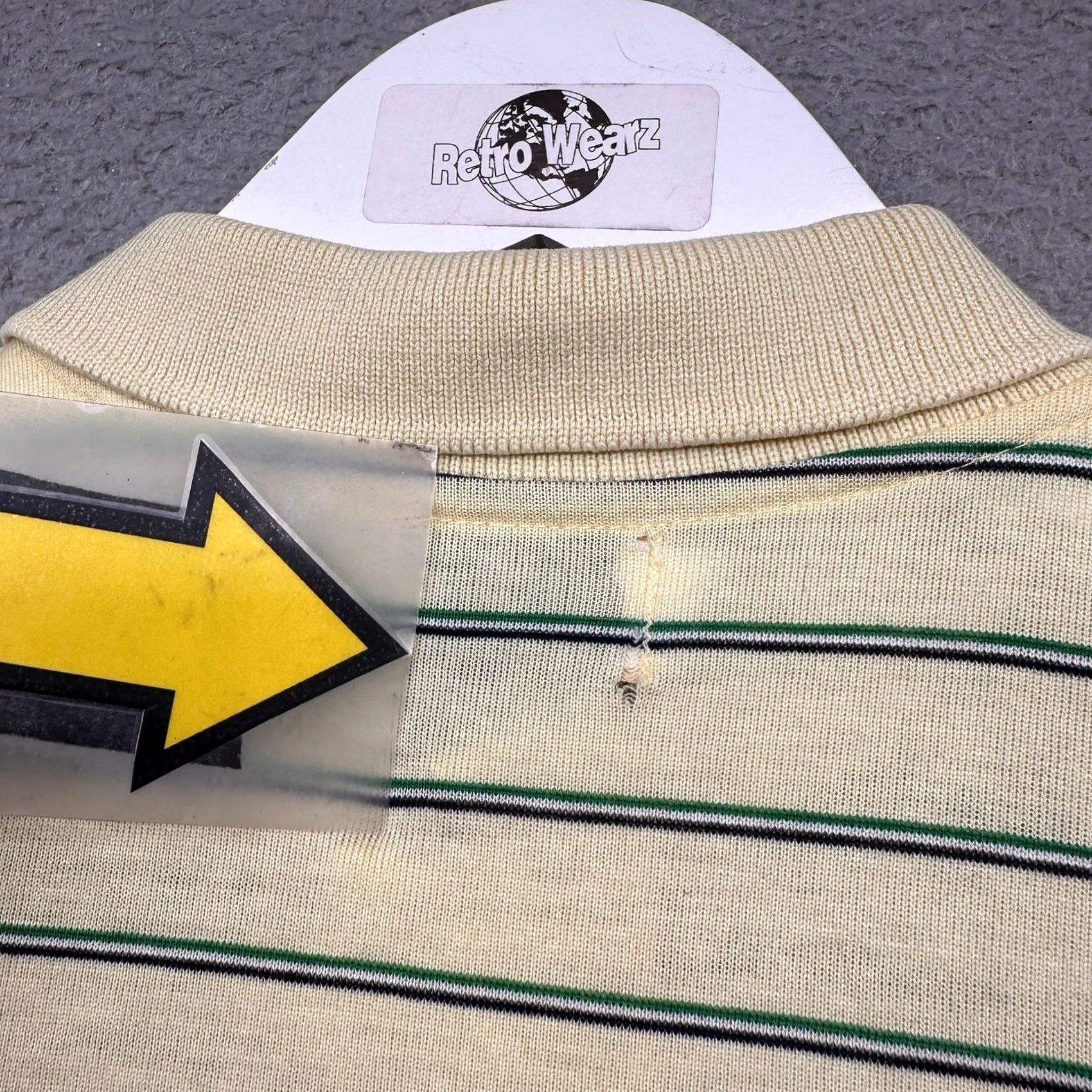 Vintage VINTAGE LL Bean Polo Shirt Mens XL Short Sleeve Striped Yellow Green 80s Size US XL / EU 56 / 4 - 7 Thumbnail