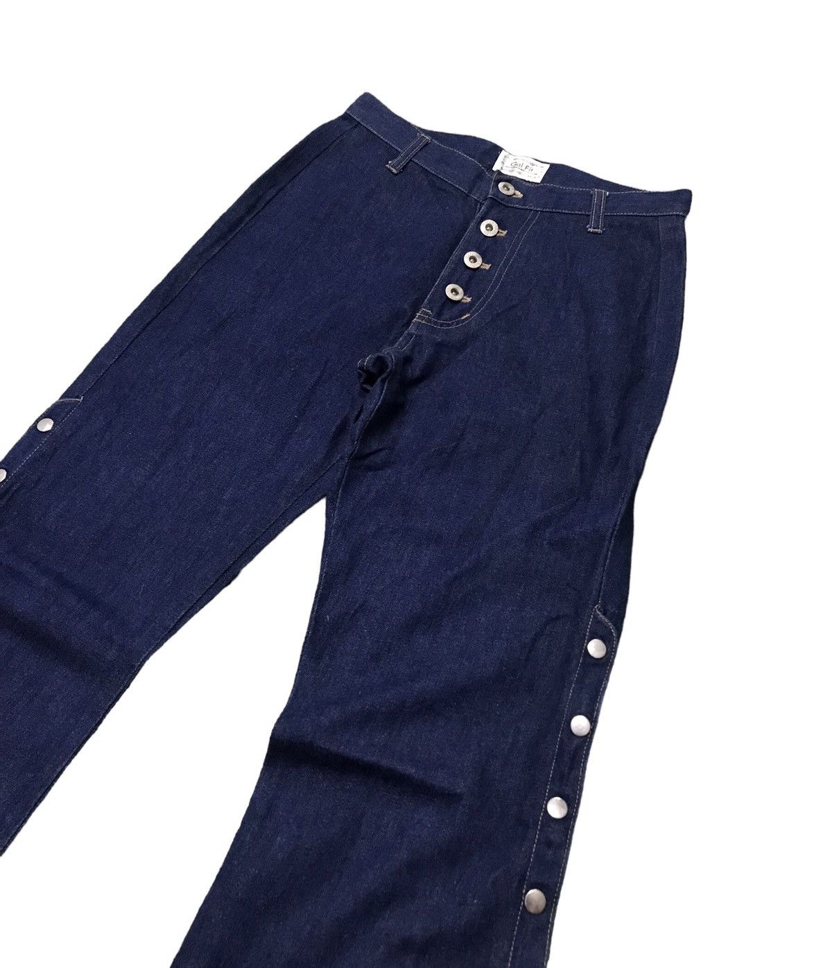 Seditionaries 🔥🔥BEST OFFER🔥🔥Gal Fit Bondage Flared Denim Jeans Very Rare Size US 28 / EU 44 - 4 Thumbnail