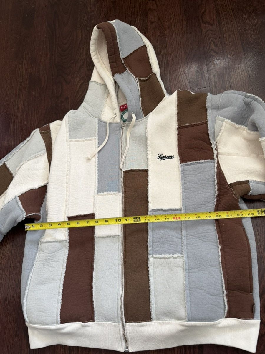 Supreme Supreme Faux Shearling Patchwork Zip Up Hooded Sweatshirt Size US L / EU 52-54 / 3 - 7 Thumbnail