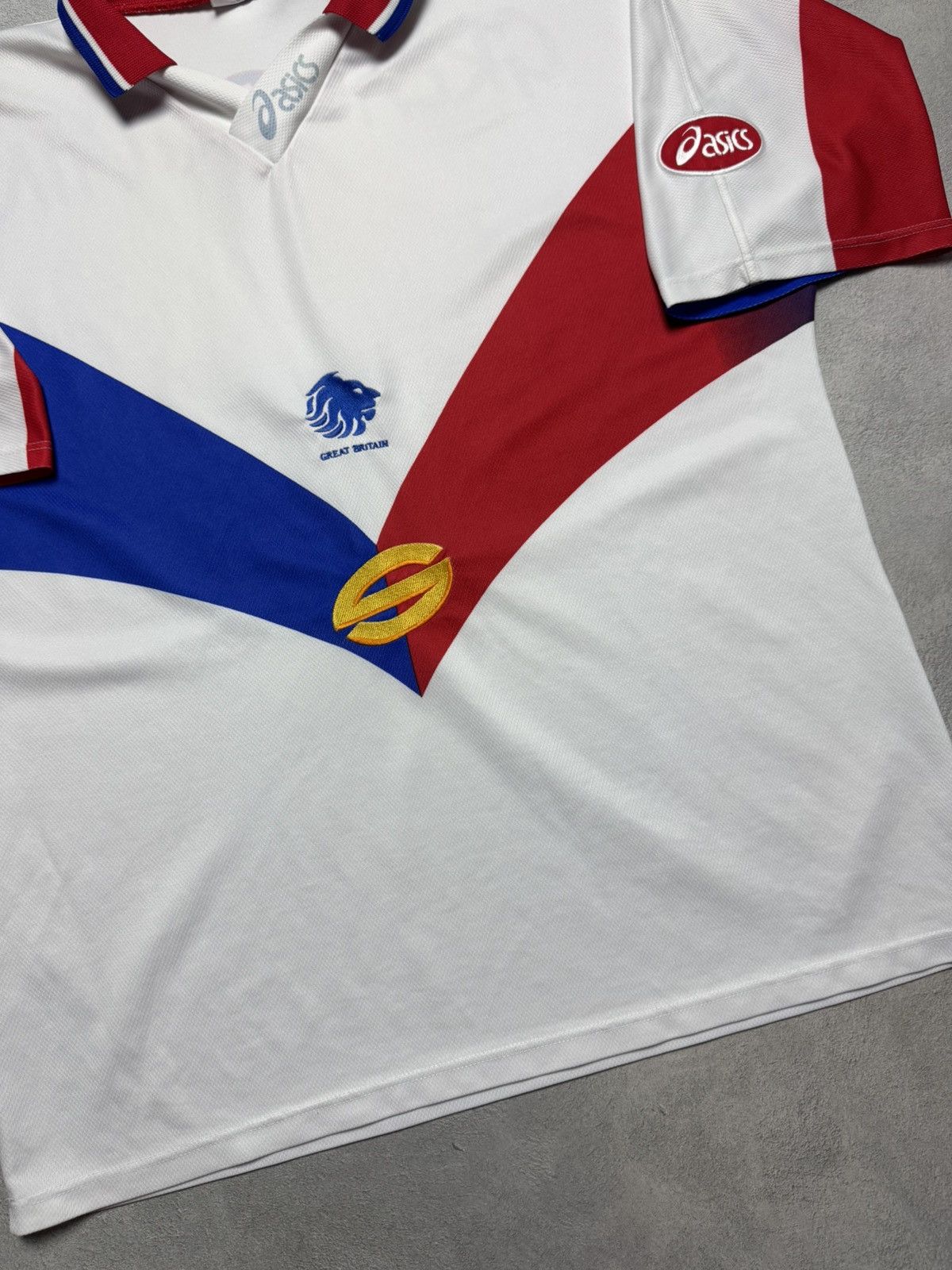 Asics Great Britain 1997 1998 Rugby Shirt Jersey Asics size XXL Size US XXL / EU 58 / 5 - 5 Thumbnail