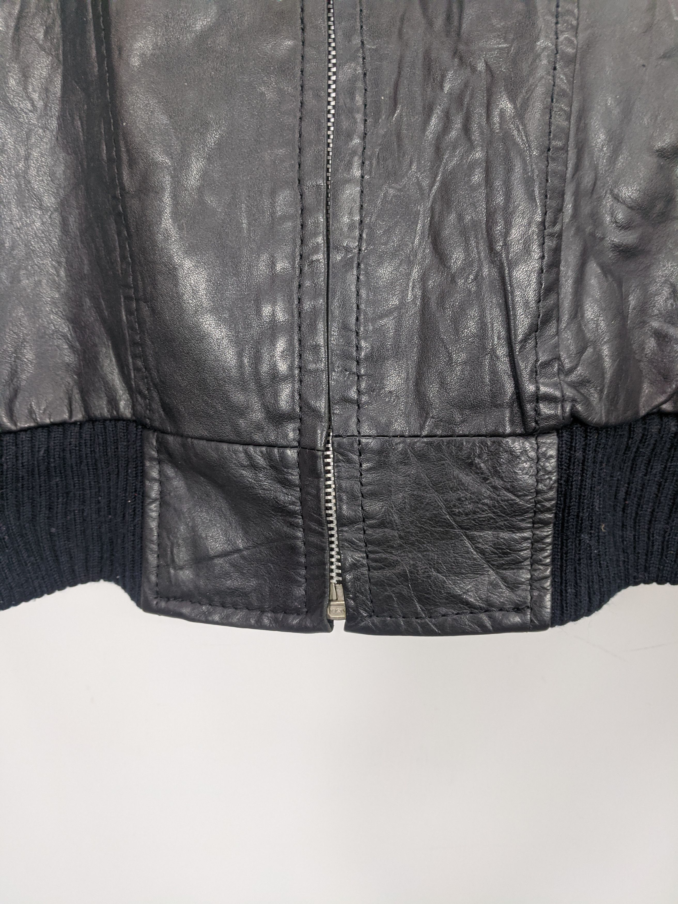 Vintage Vintage Leather Zipper Men Jacket J0346 Size US M / EU 48-50 / 2 - 8 Thumbnail
