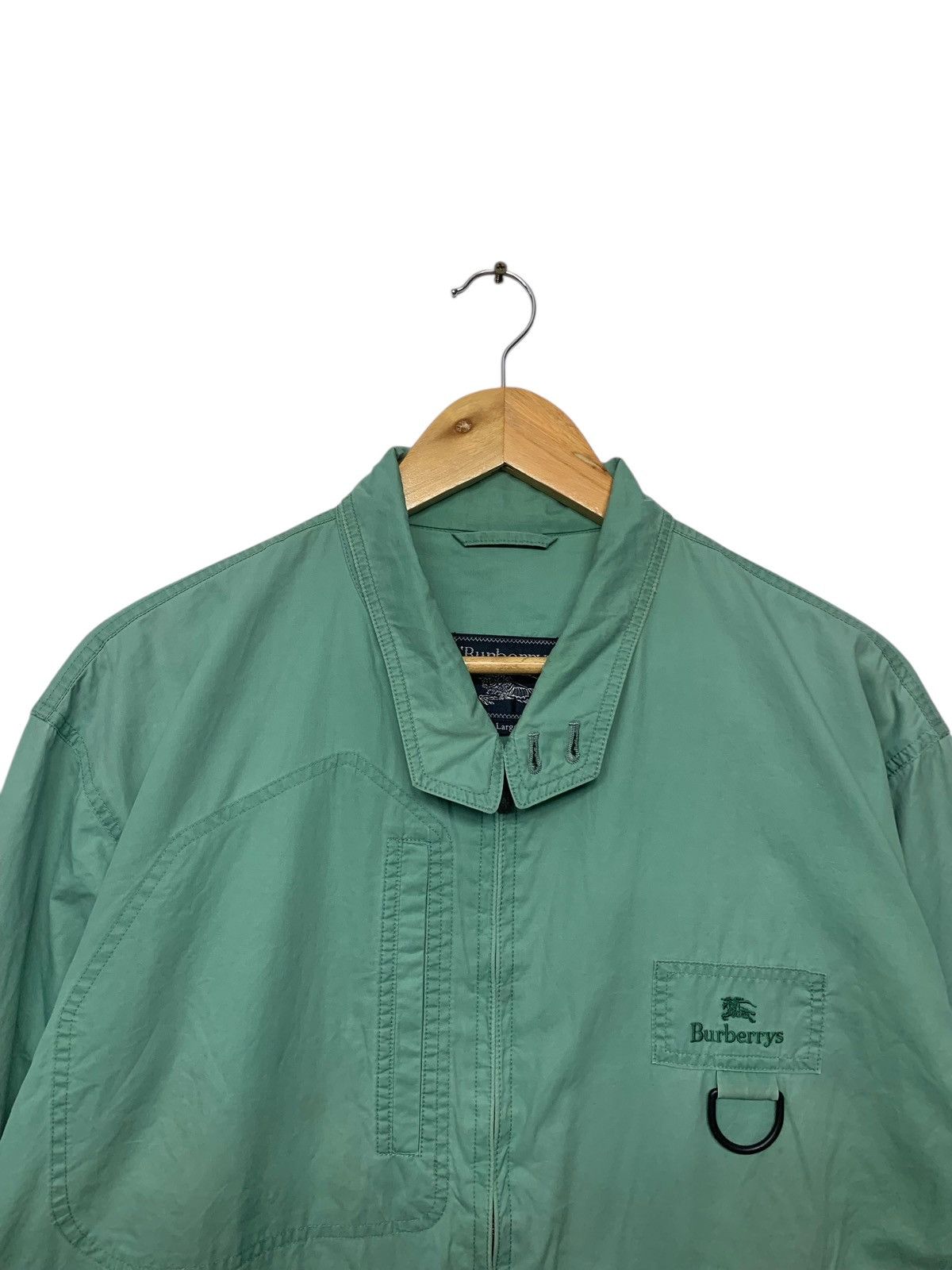 Burberry Vintage 90's Burberry's Small Logo Zipper Down Jacket Size US L / EU 52-54 / 3 - 6 Thumbnail