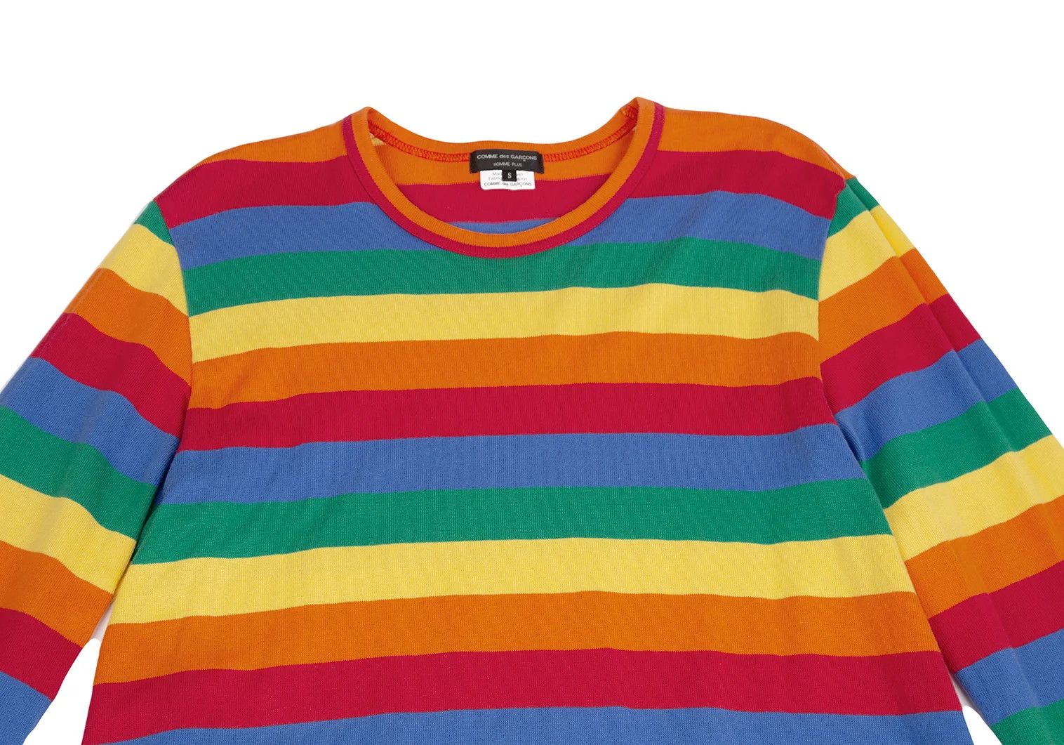 Comme des Garcons Homme Plus Back Cutting Stripe Long Sleeve T-Shirt Multi S Size US S / EU 44-46 / 1 - 5 Thumbnail