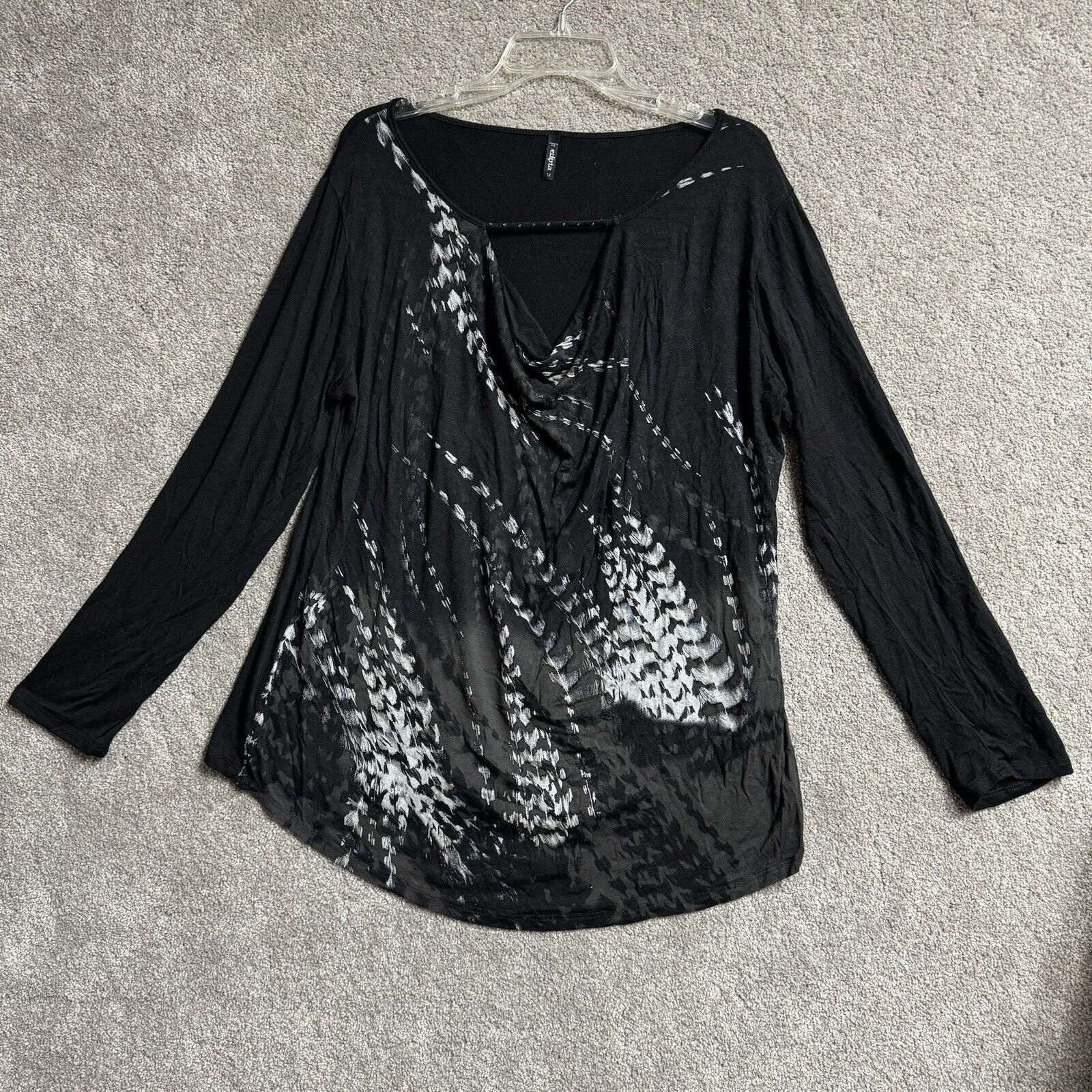 Other Edlista Top 1X Plus Avant-Garde Abstract Draped Fairy Grunge Size XL / US 12-14 / IT 48-50 - 1 Thumbnail