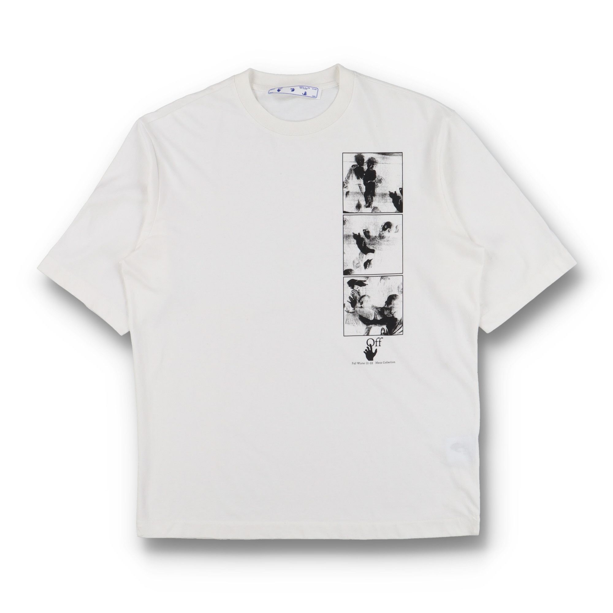 Off-White White Caravaggio Negative Oversized Skate T-Shirt Size US M / EU 48-50 / 2 - 1 Thumbnail