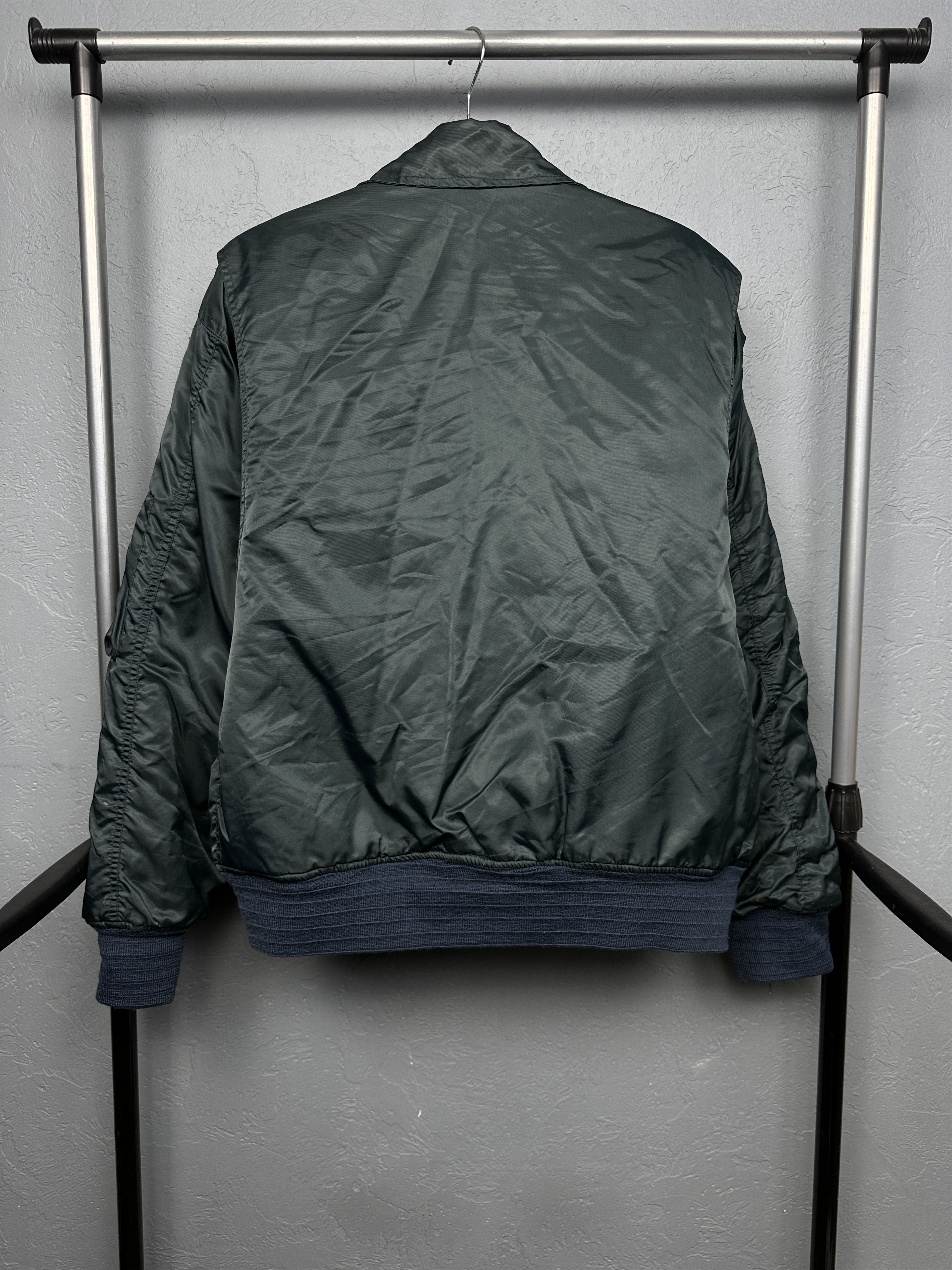Vintage 90s Vintage MA1 Pilot Nylon Bomber Air Force Jacket Size US L / EU 52-54 / 3 - 6 Thumbnail