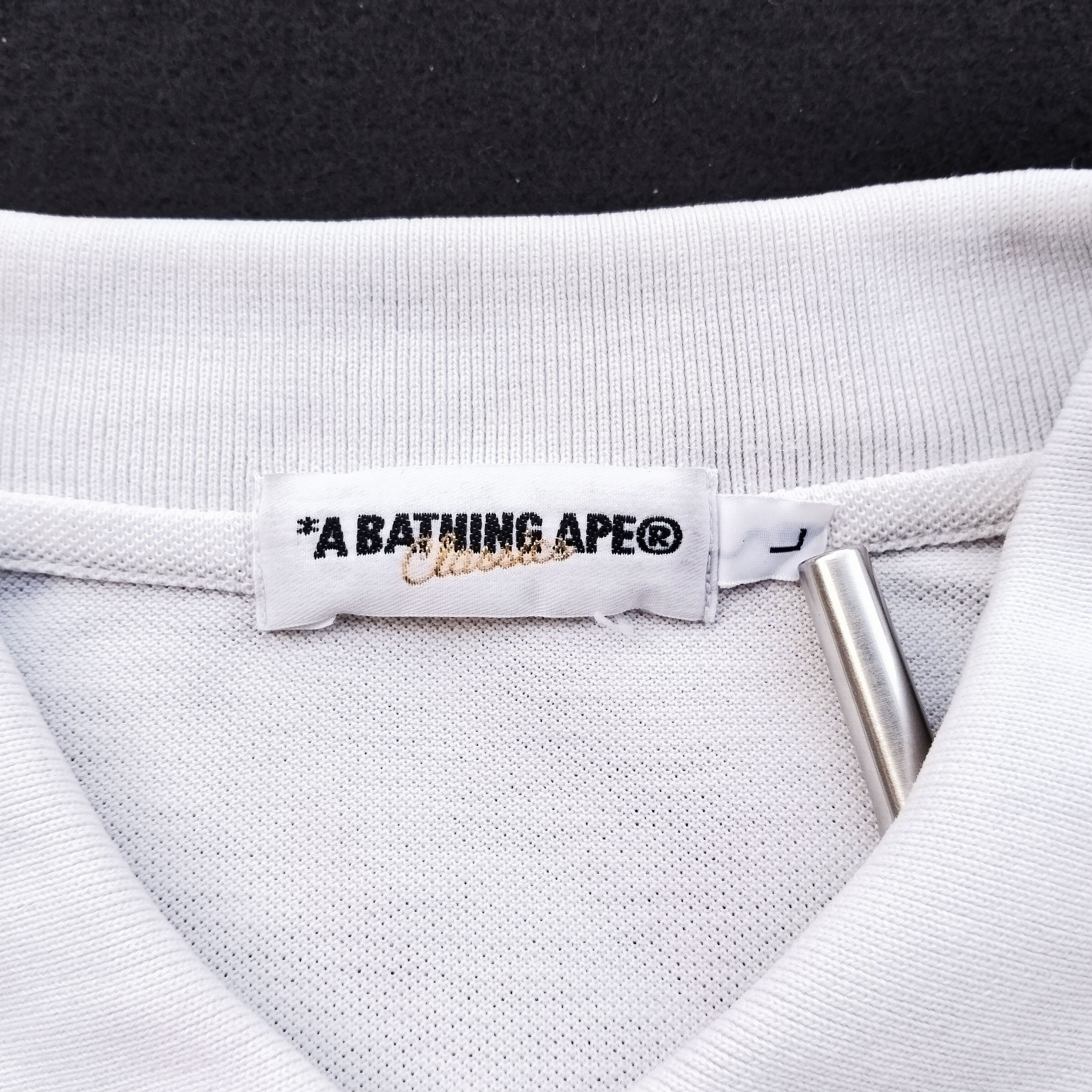 Bape Bape Point Ape White Polo Size US L / EU 52-54 / 3 - 4 Thumbnail