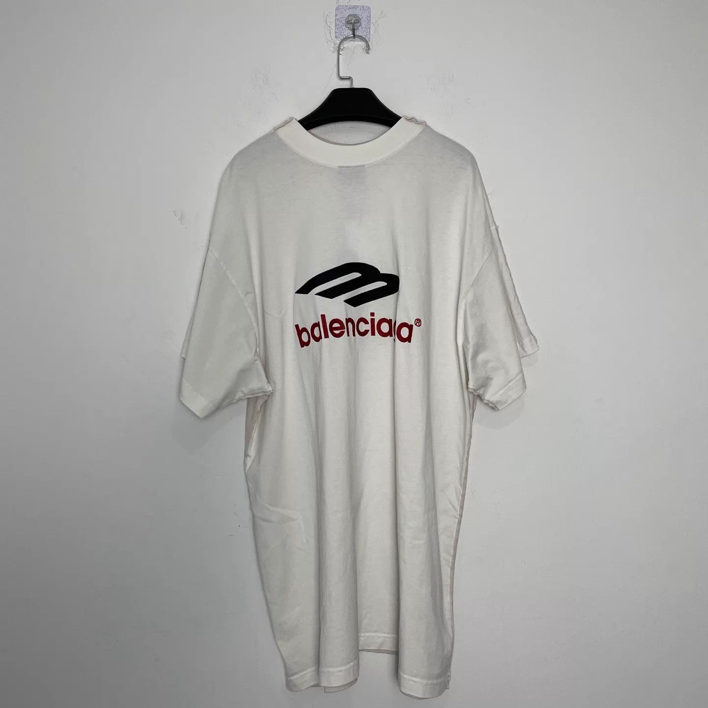 Balenciaga Balenciaga color blocked phone short sleeve tee 3 Size US L / EU 52-54 / 3 - 2 Thumbnail