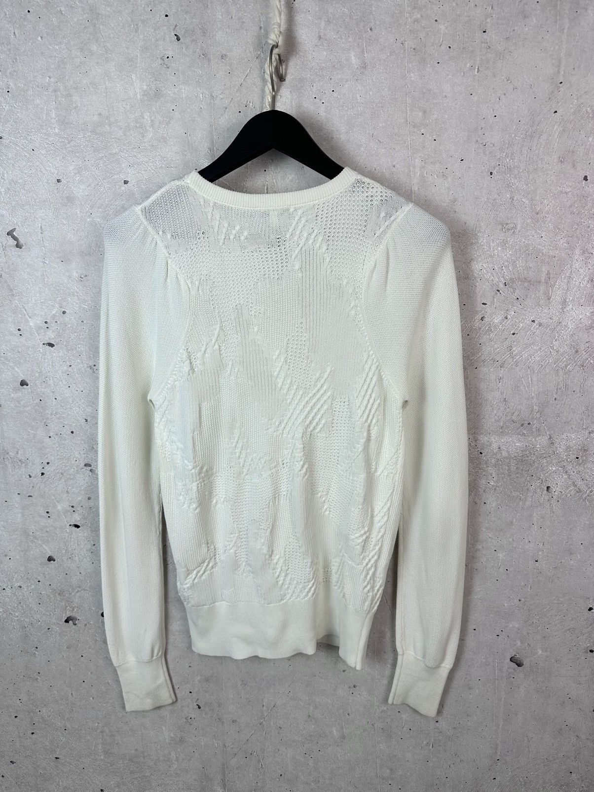 Reiss Reiss Bonita White Knit Viscose Long Sleeve Women’s Sweater Size S / US 4 / IT 40 - 7 Thumbnail