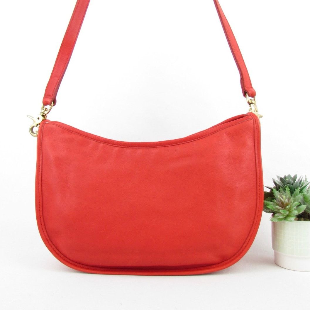 Coach Coach Vintage Red Leather Swinger Bag Size ONE SIZE - 10 Thumbnail