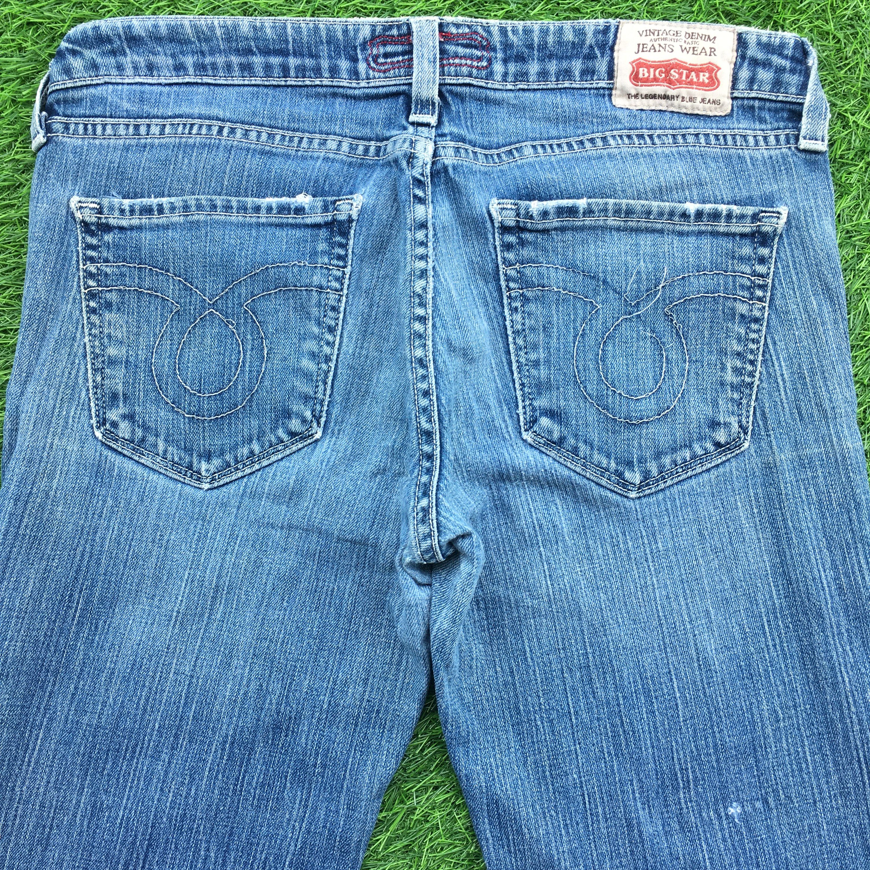 Big Star × If Six Was Nine × Japanese Brand Big Star Flared Jeans Distressed Jeans D-984 Size US 29 - 4 Thumbnail