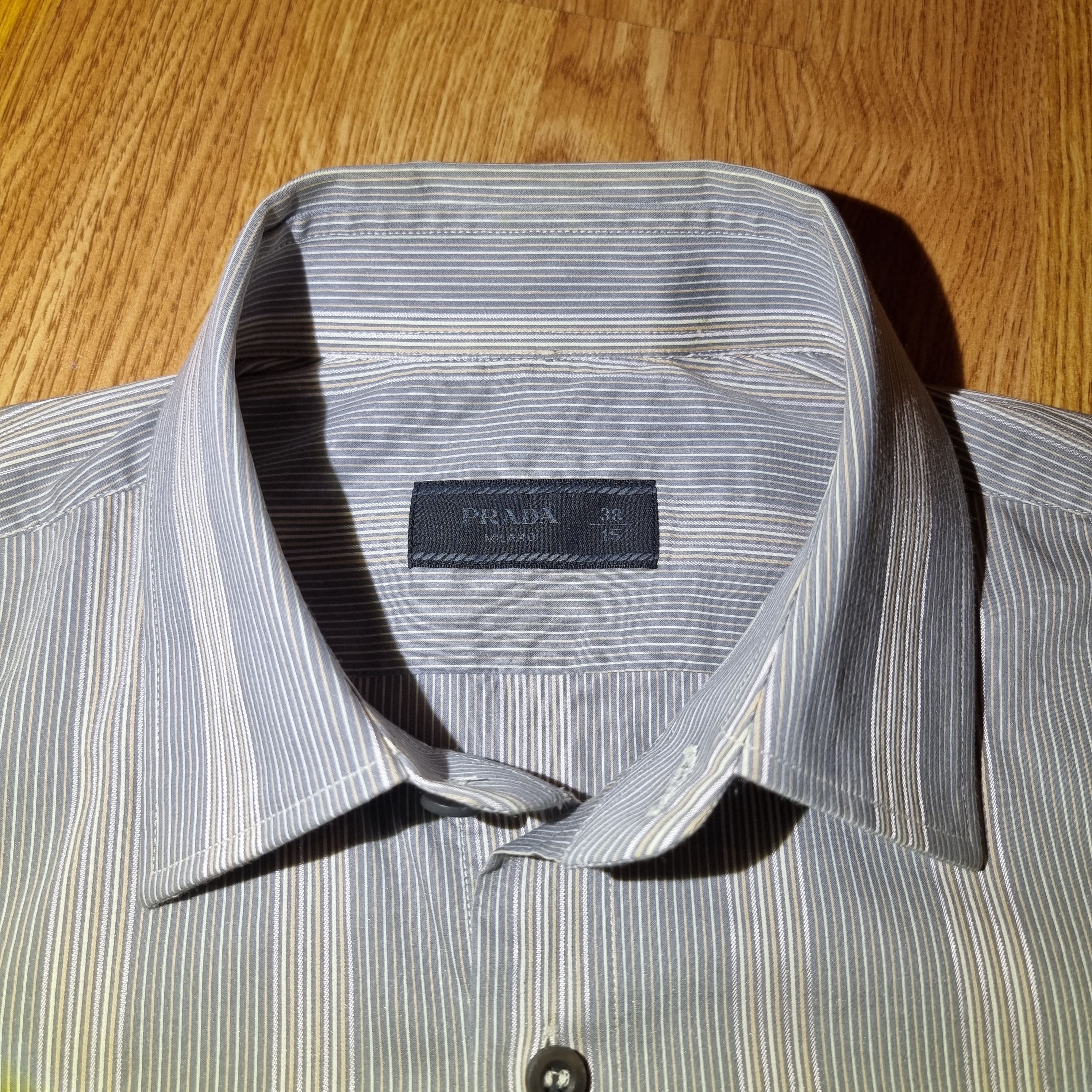 Prada Prada slim fit pinstripe shirt Size US S / EU 44-46 / 1 - 4 Thumbnail
