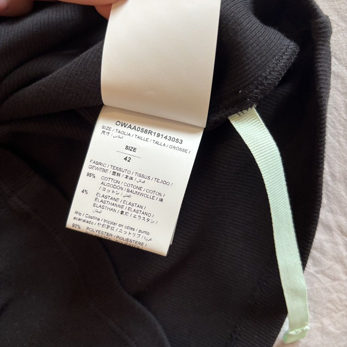 Off-White Off-White Black Mock neck Crop Top Size M / US 6-8 / IT 42-44 - 4 Thumbnail