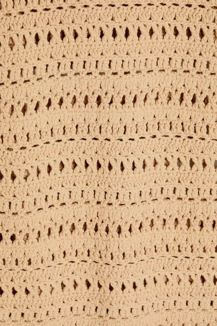 Nanushka NANUSHKA Maressa Crocheted cotton-blend mini Dress Beig M Size M / US 6-8 / IT 42-44 - 4 Thumbnail
