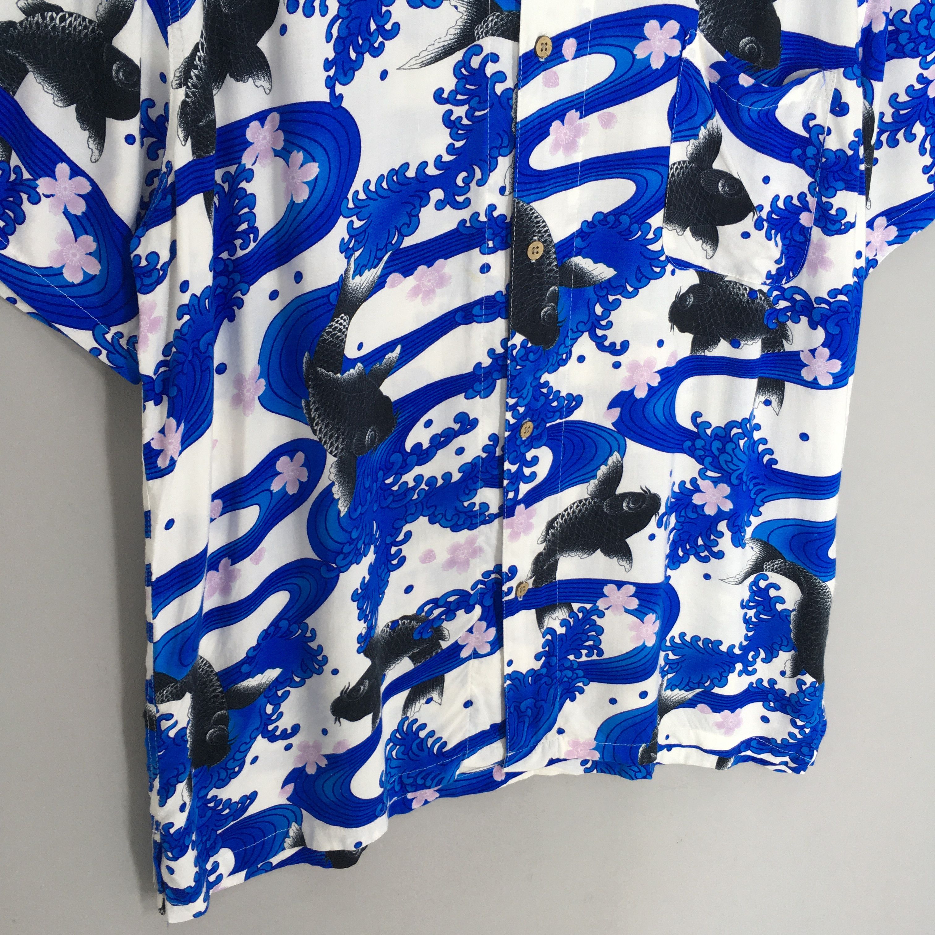 Sun Surf Vintage Hawaiian Japanese Gold Fish Rayon Shirt XXLarge Size US XXL / EU 58 / 5 - 4 Thumbnail