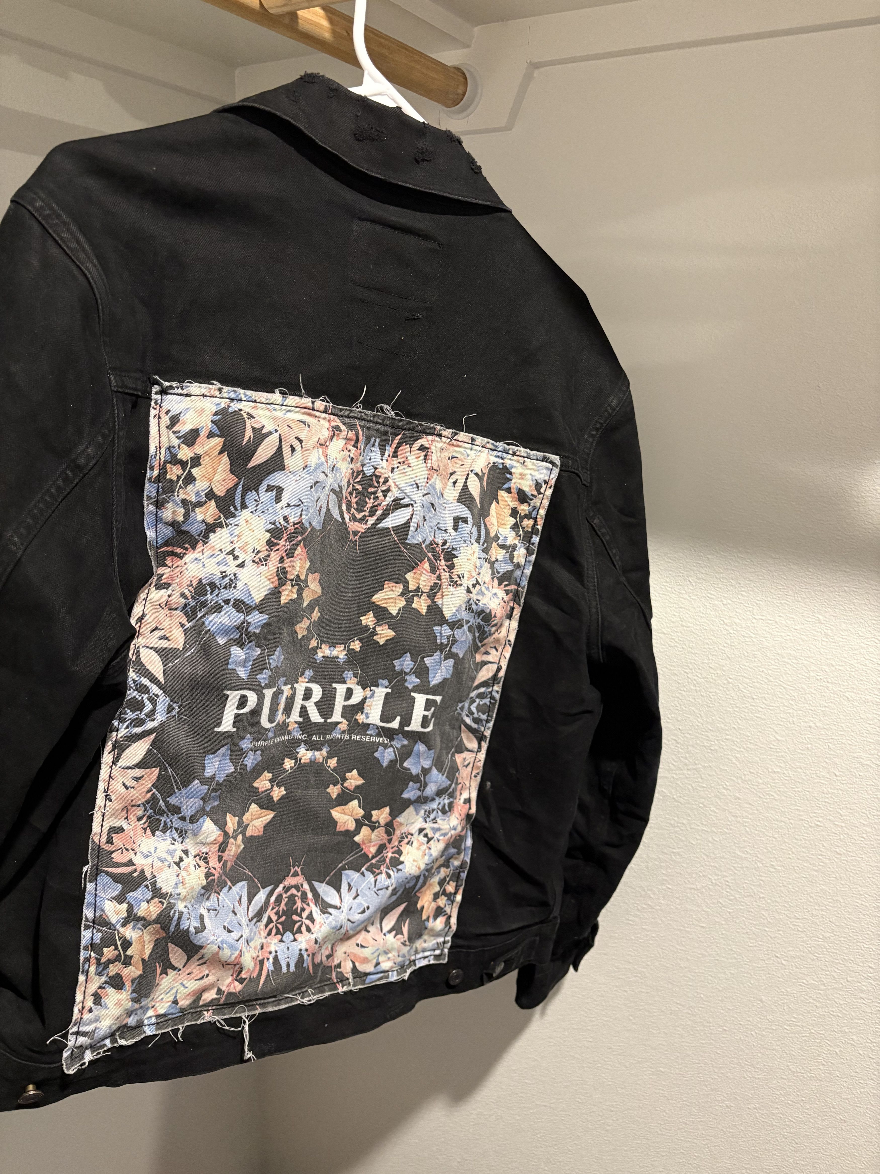 Purple Brand Purple Brand Demin Jacket Black Tar Size US XL / EU 56 / 4 - 3 Thumbnail