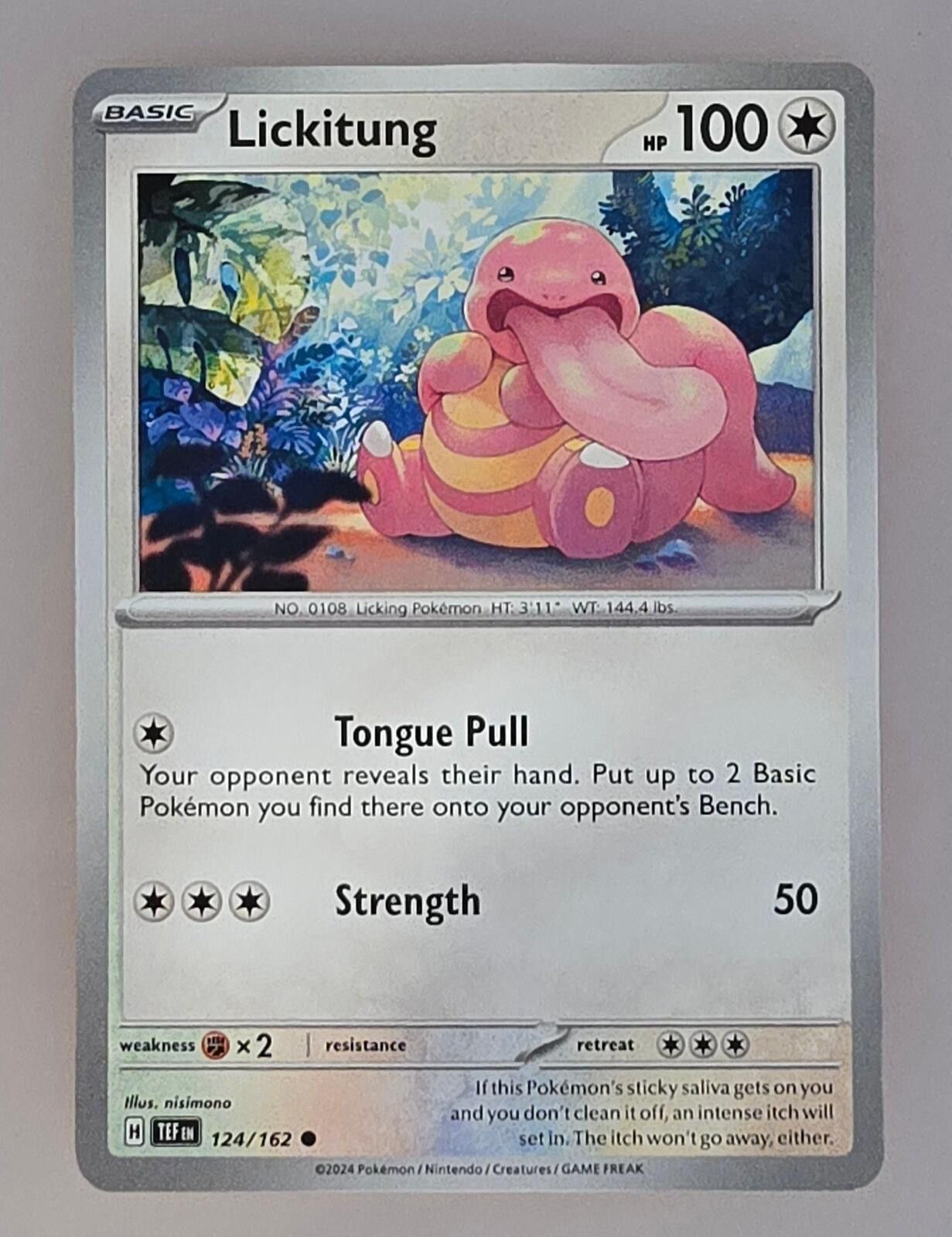 Pokemon Lickitung card from the Scarlet & Violet—Temporal Forces Size ONE SIZE - 1 Thumbnail