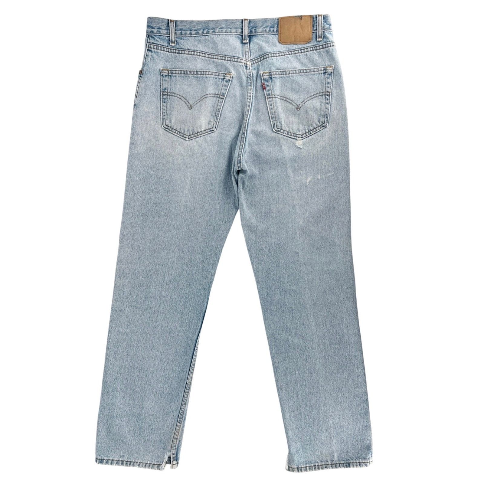 Levi's Levis vintage distressed straight leg jeans Size US 35 - 2 Thumbnail